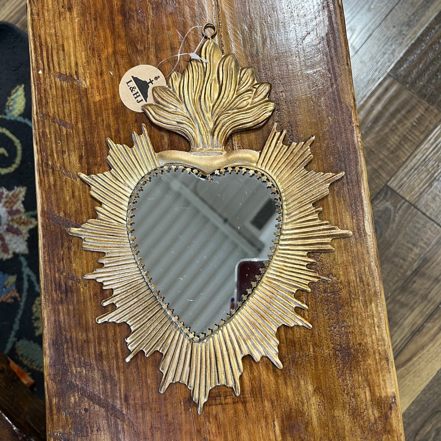 Front Mirror Rays Sacred Heart Mirror