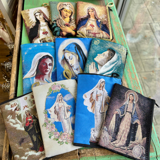 Large Rosary Pouches of Mary