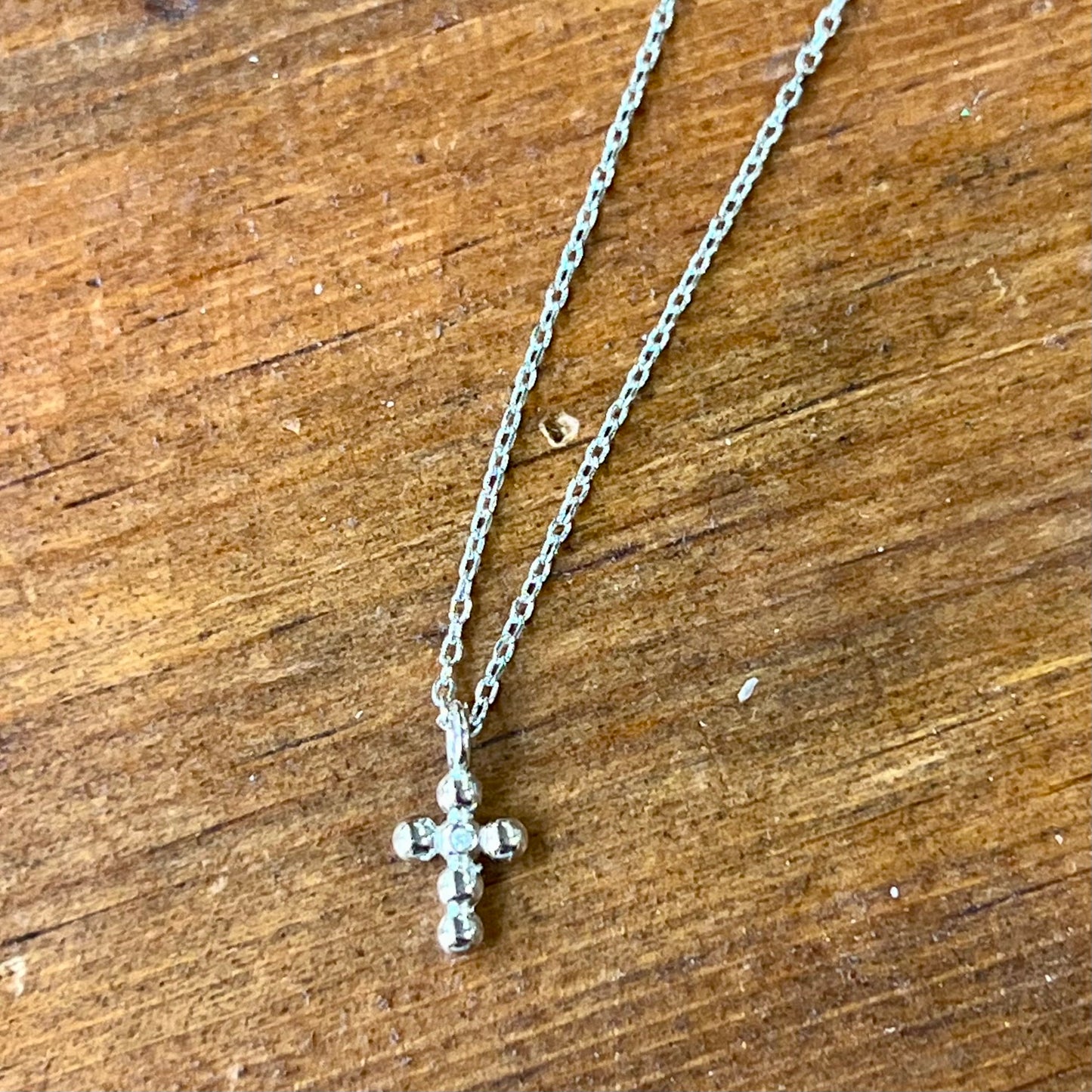 Polka Dot Cross Necklace or Earrings