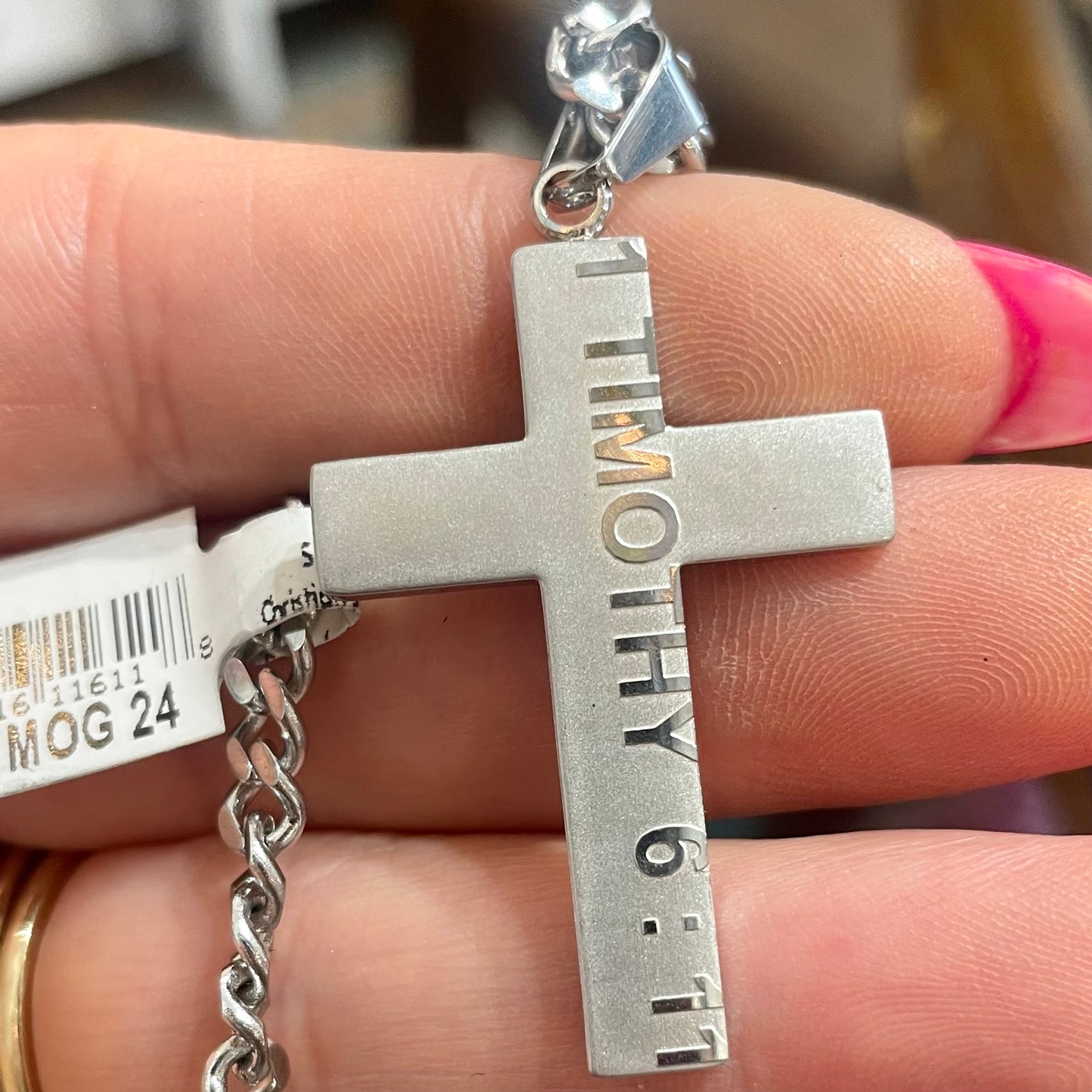 Man of God Cross 24” Necklace