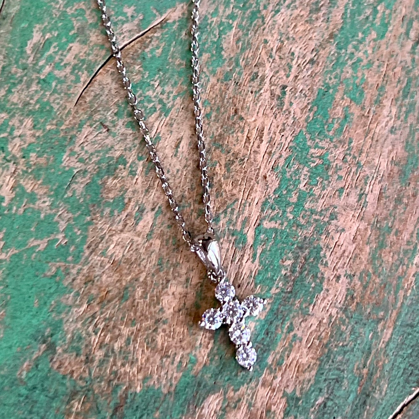 Moissanite Cross Necklace