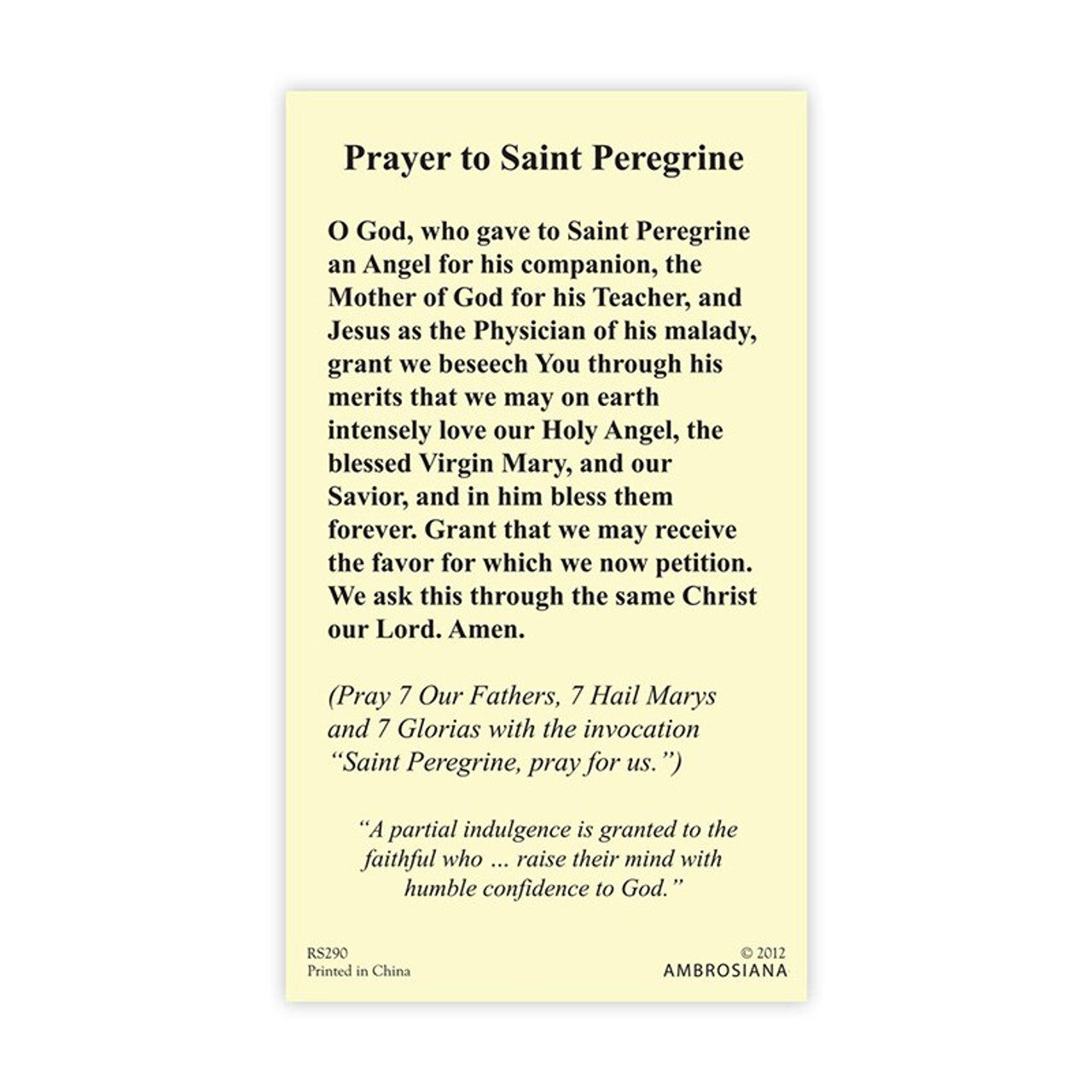 Card Stock Prayer Cards