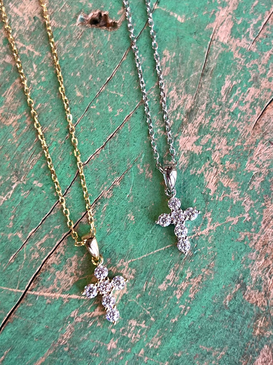 Moissanite Cross Necklace