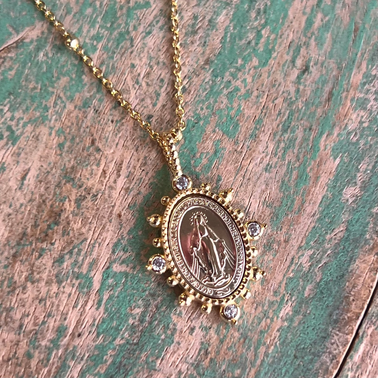 Bethany Miraculous Medal Chain Necklace