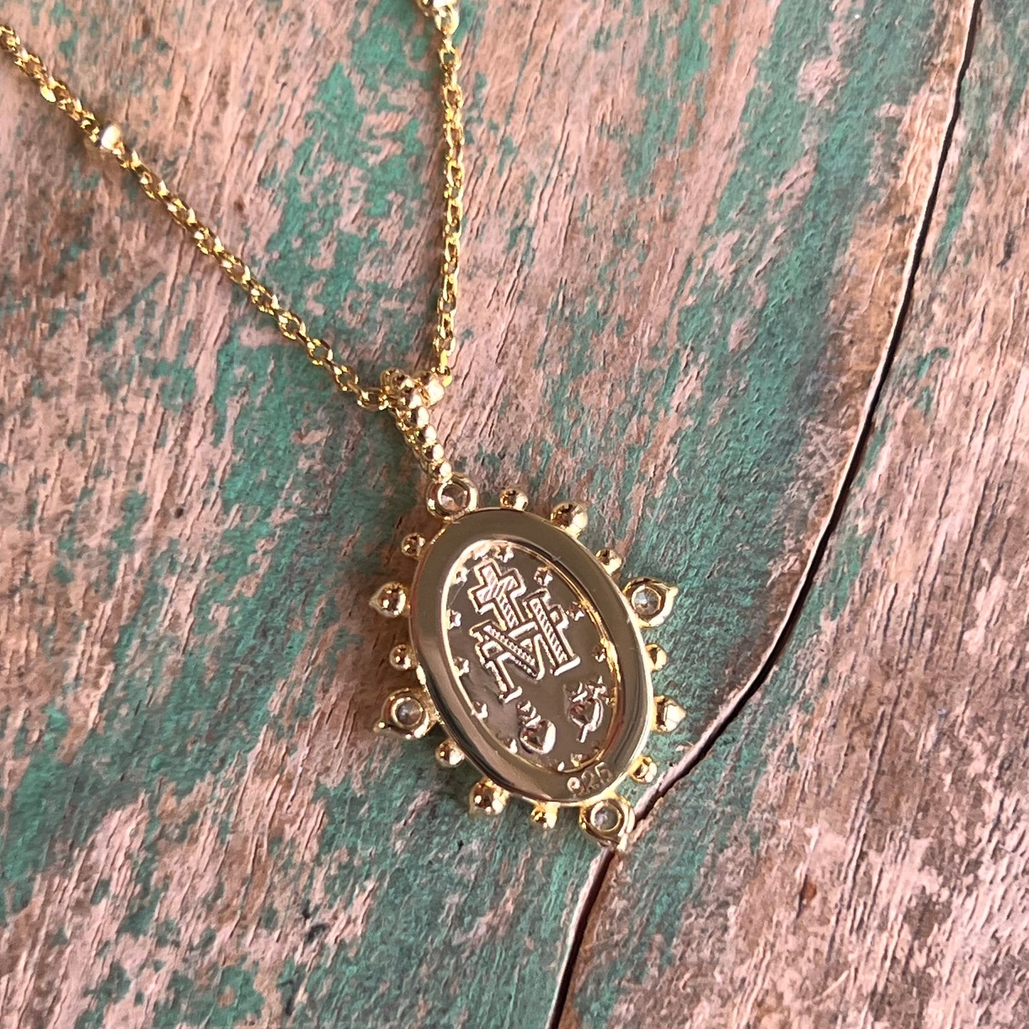 Bethany Miraculous Medal Chain Necklace