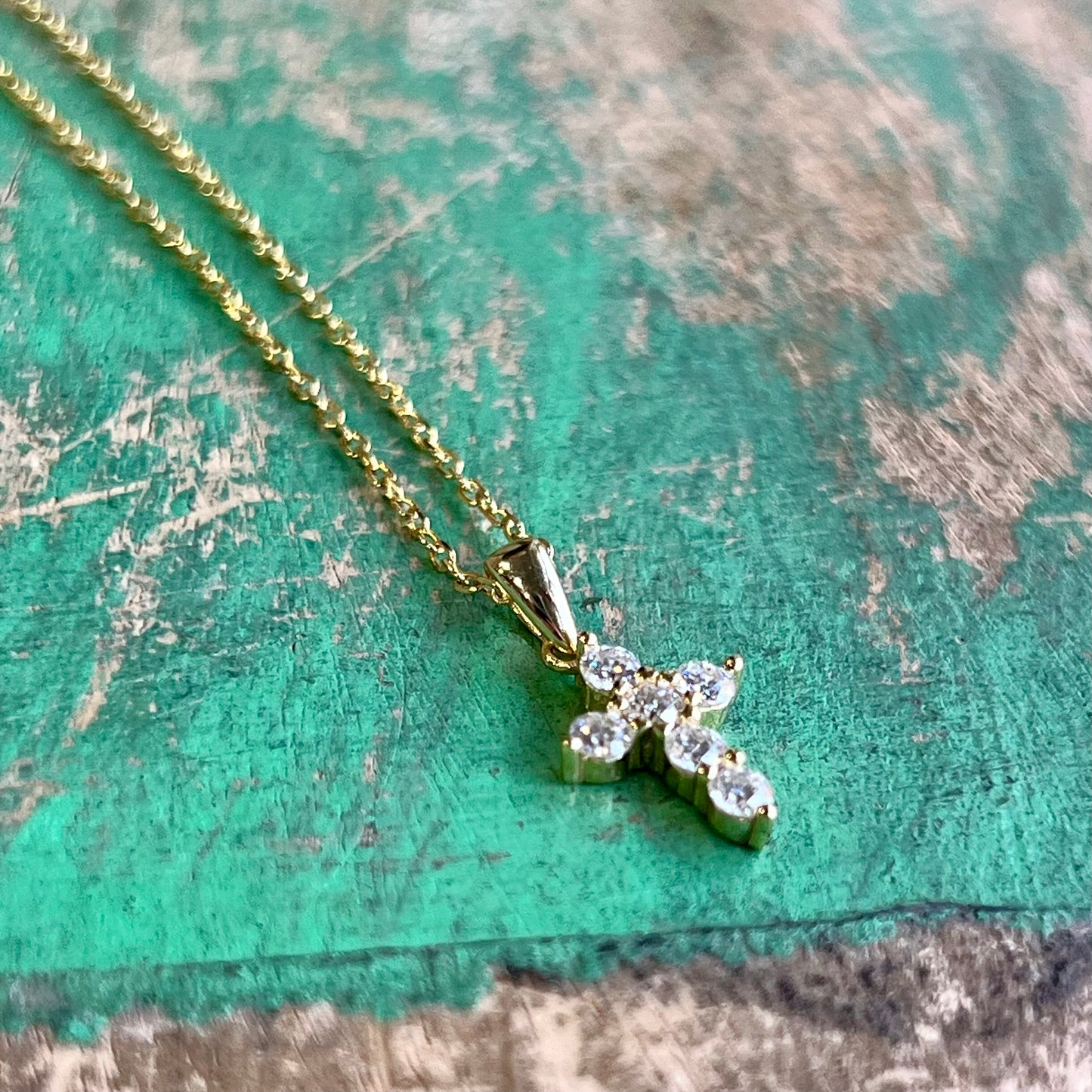 Moissanite Cross Necklace