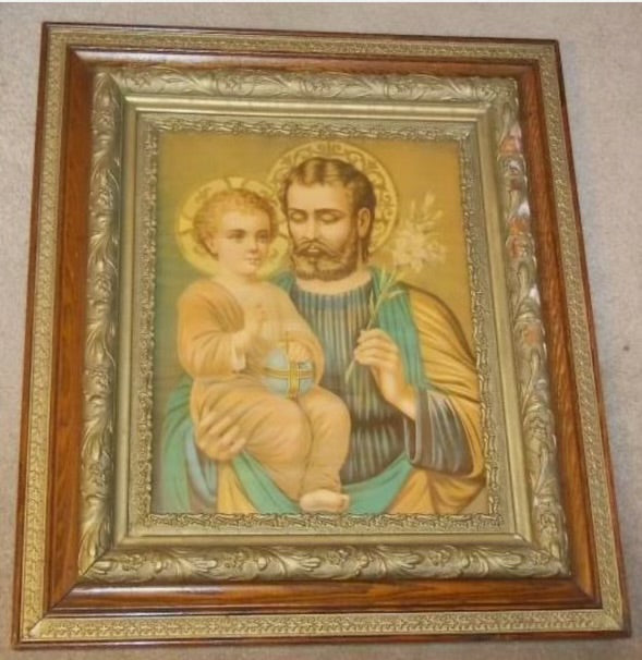 St Joseph and Jesus Wall Artwork