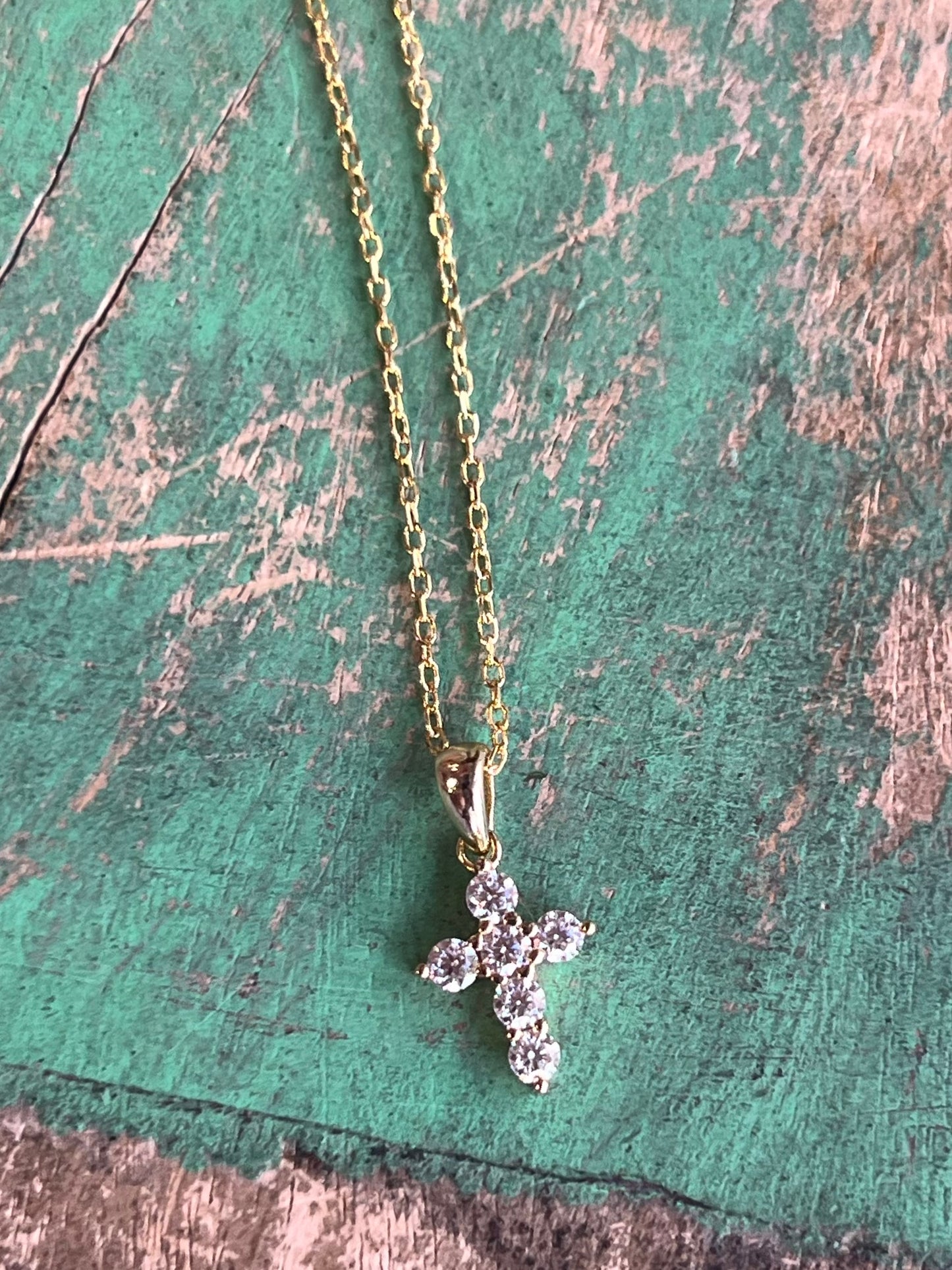 Moissanite Cross Necklace