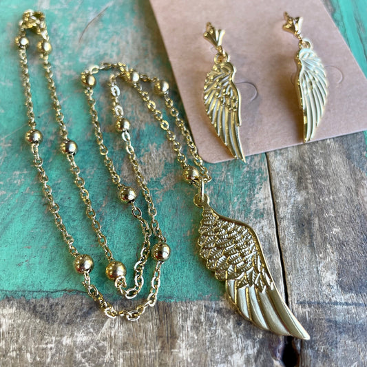 Gold Angel Wings