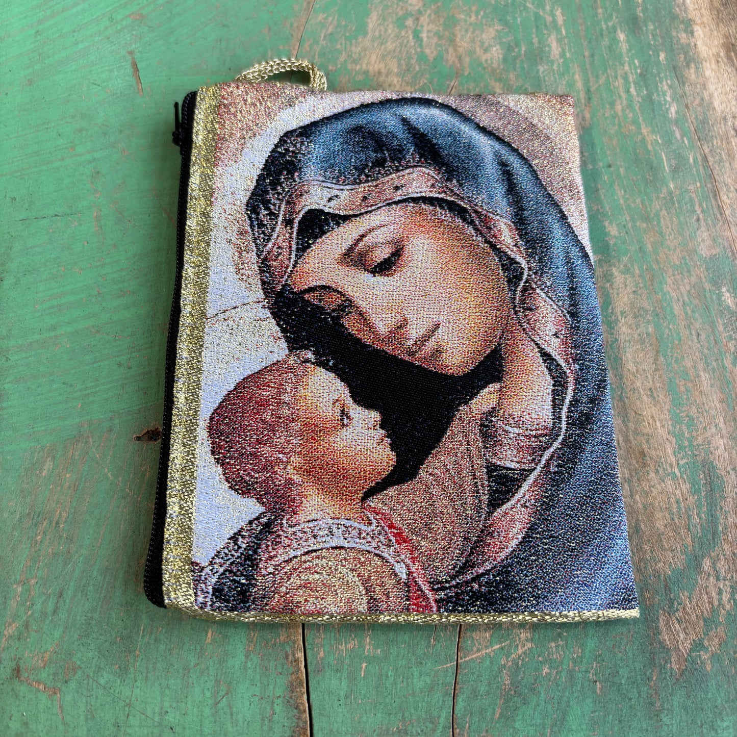 Large Rosary Pouches of Madonna and Child