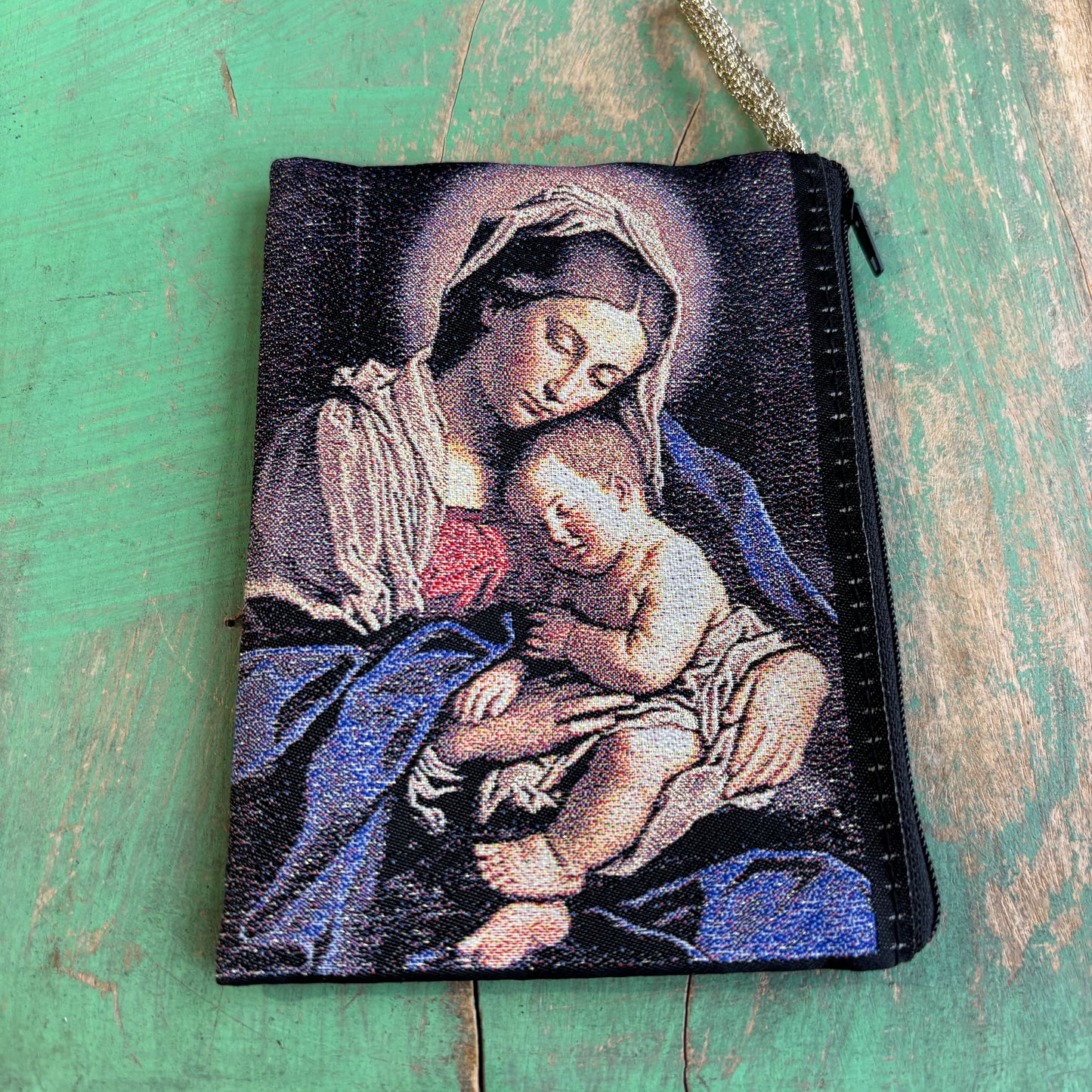 Large Rosary Pouches of Madonna and Child