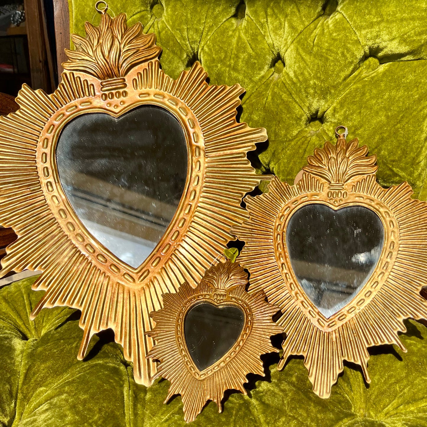 Tin Rays Sacred Heart Mirror