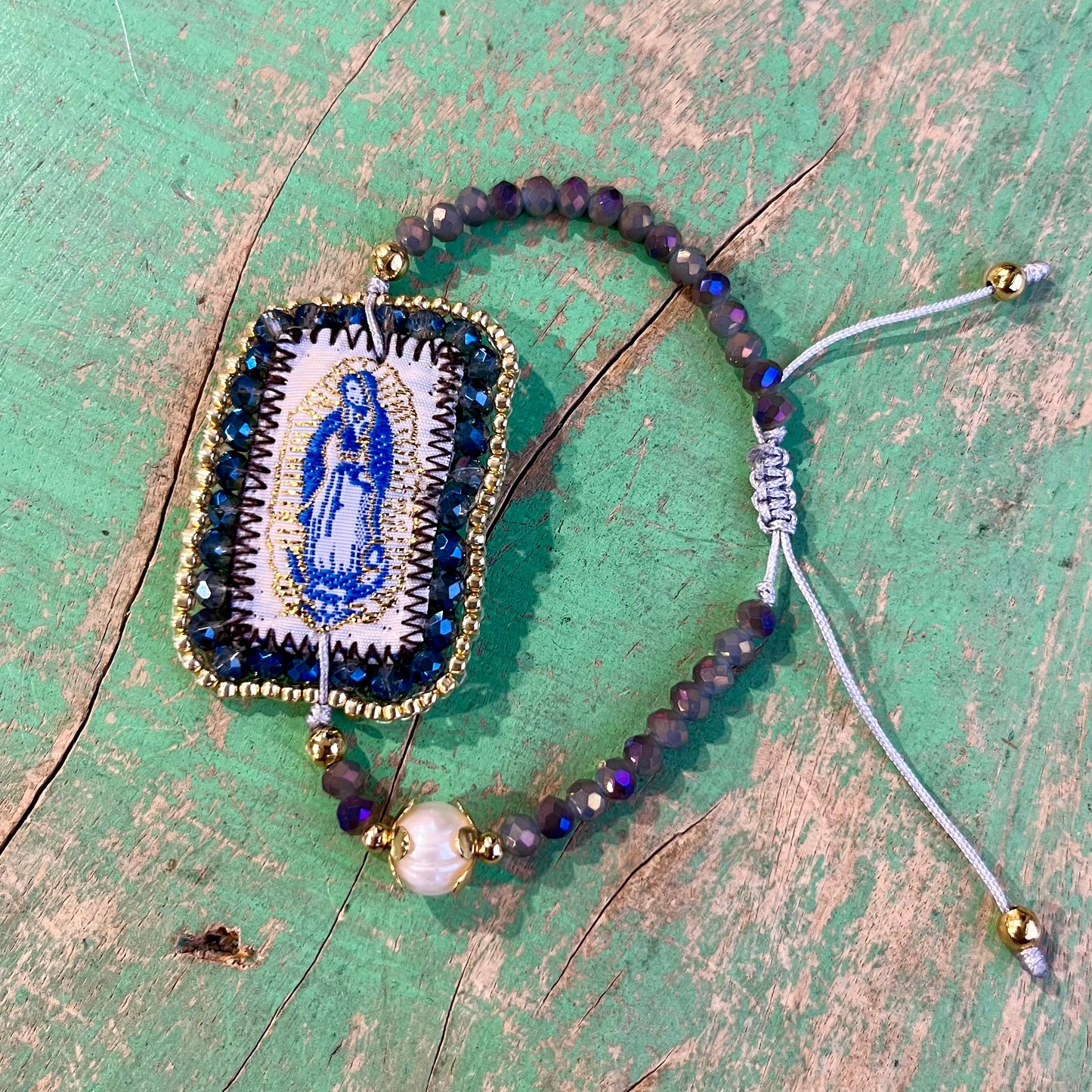 Hanging Beaded Scapular Bracelets