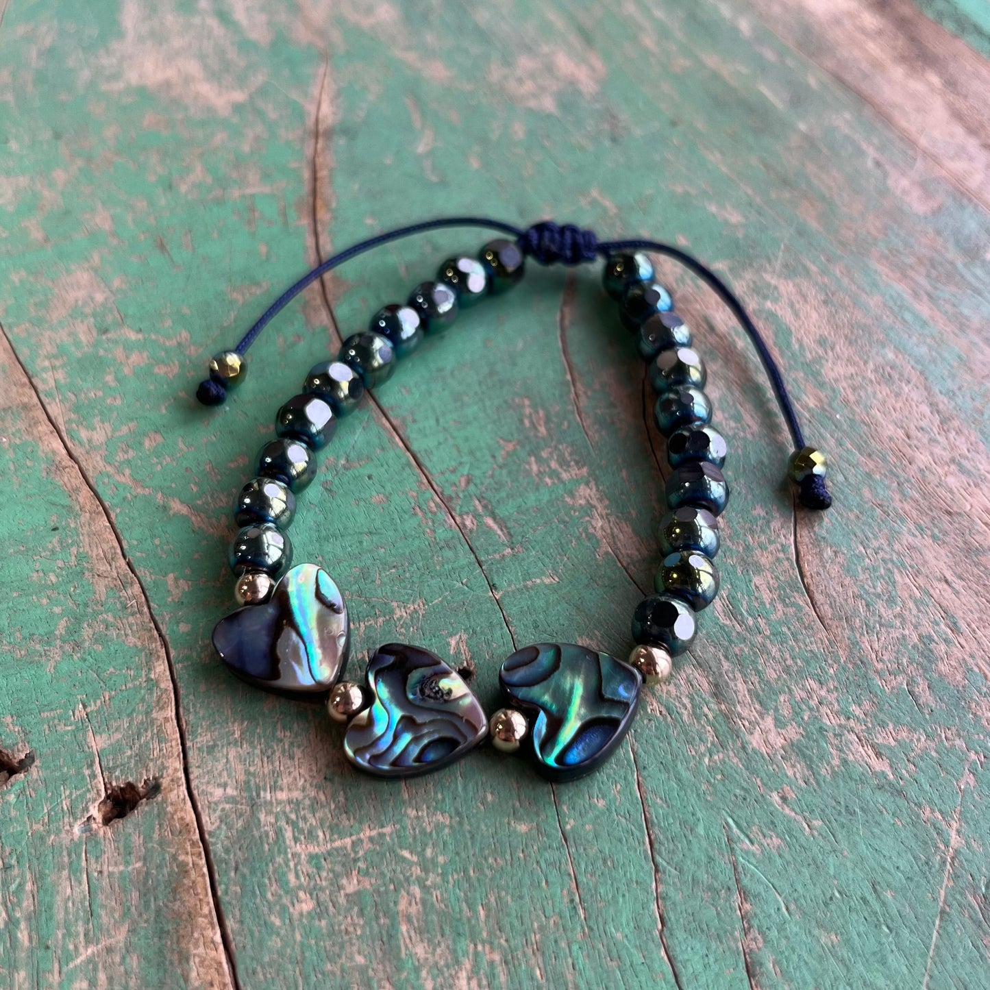 Abalone Hearts Bracelet