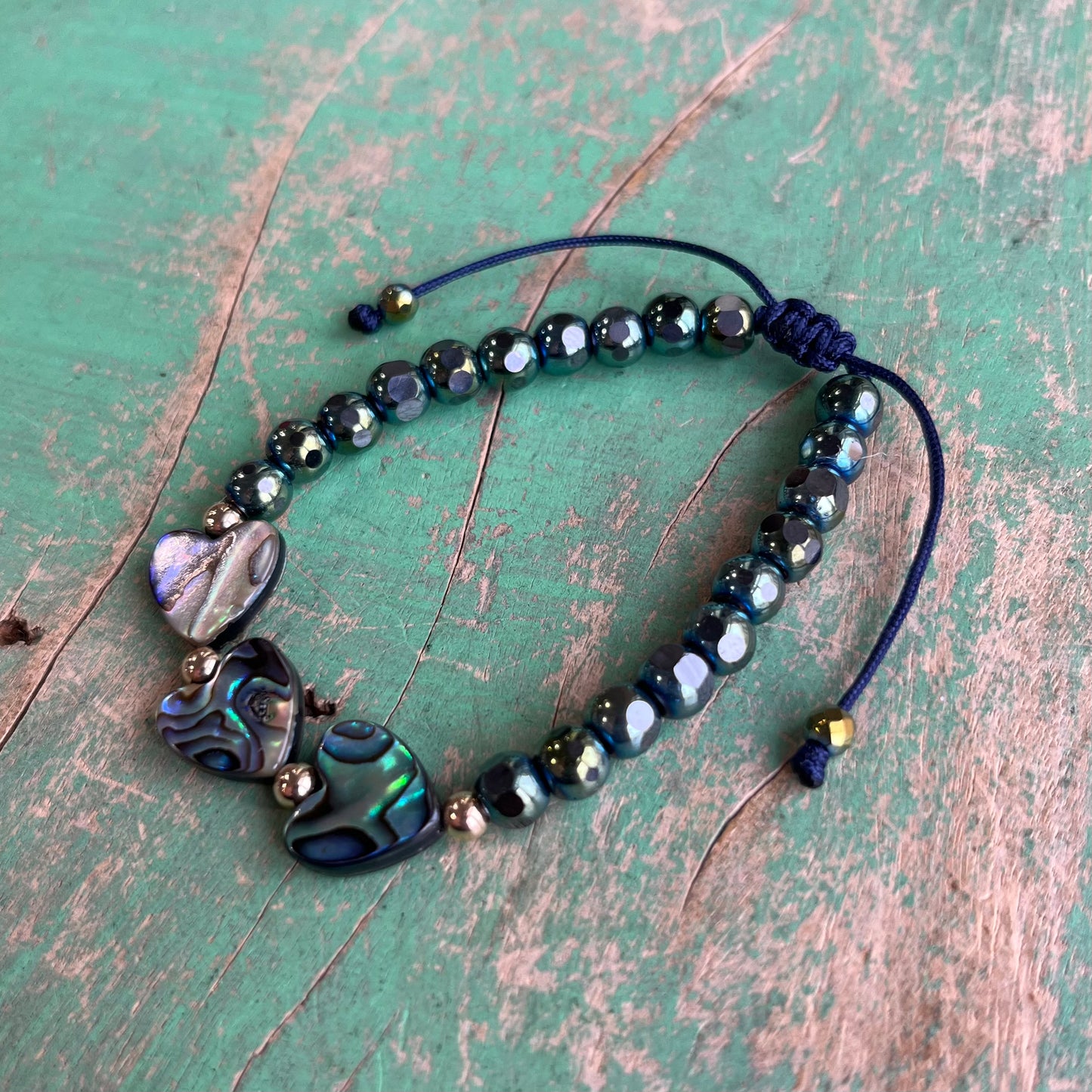 Abalone Hearts Bracelet