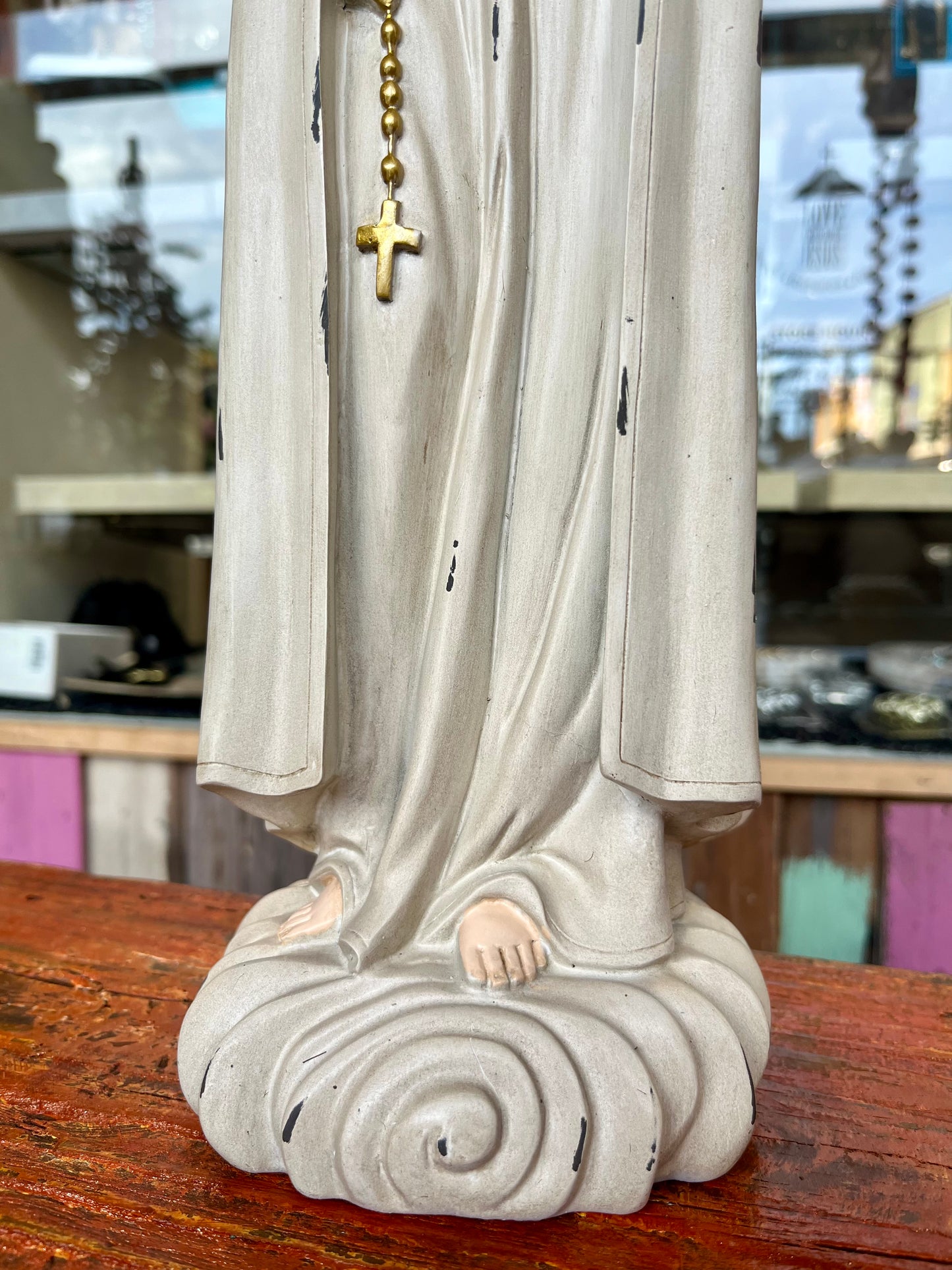 18.25" Our Lady of Fatima Vintage Inspired Statue