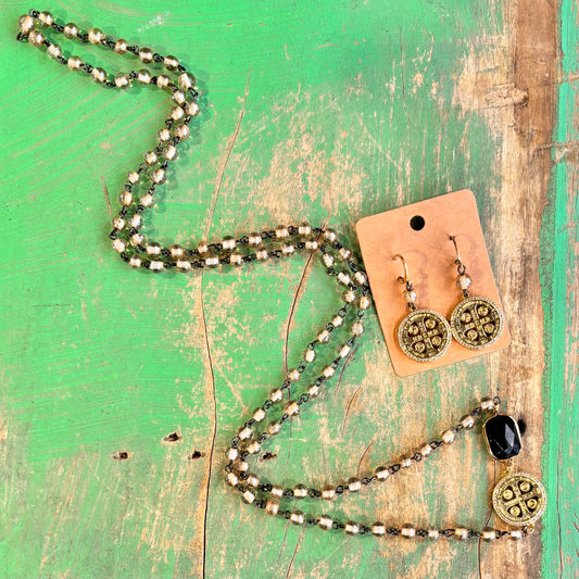 Long St Benedict Protection Necklace or Earrings