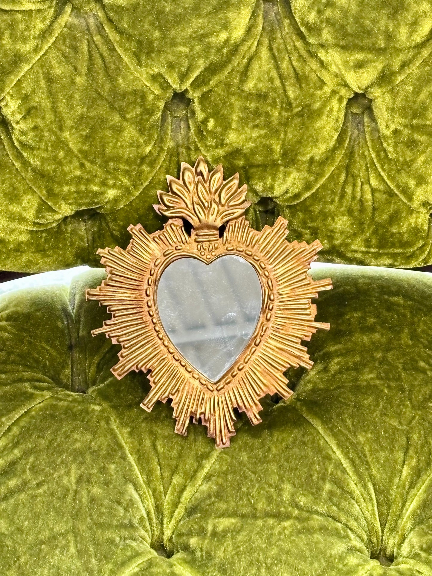 Tin Rays Sacred Heart Mirror