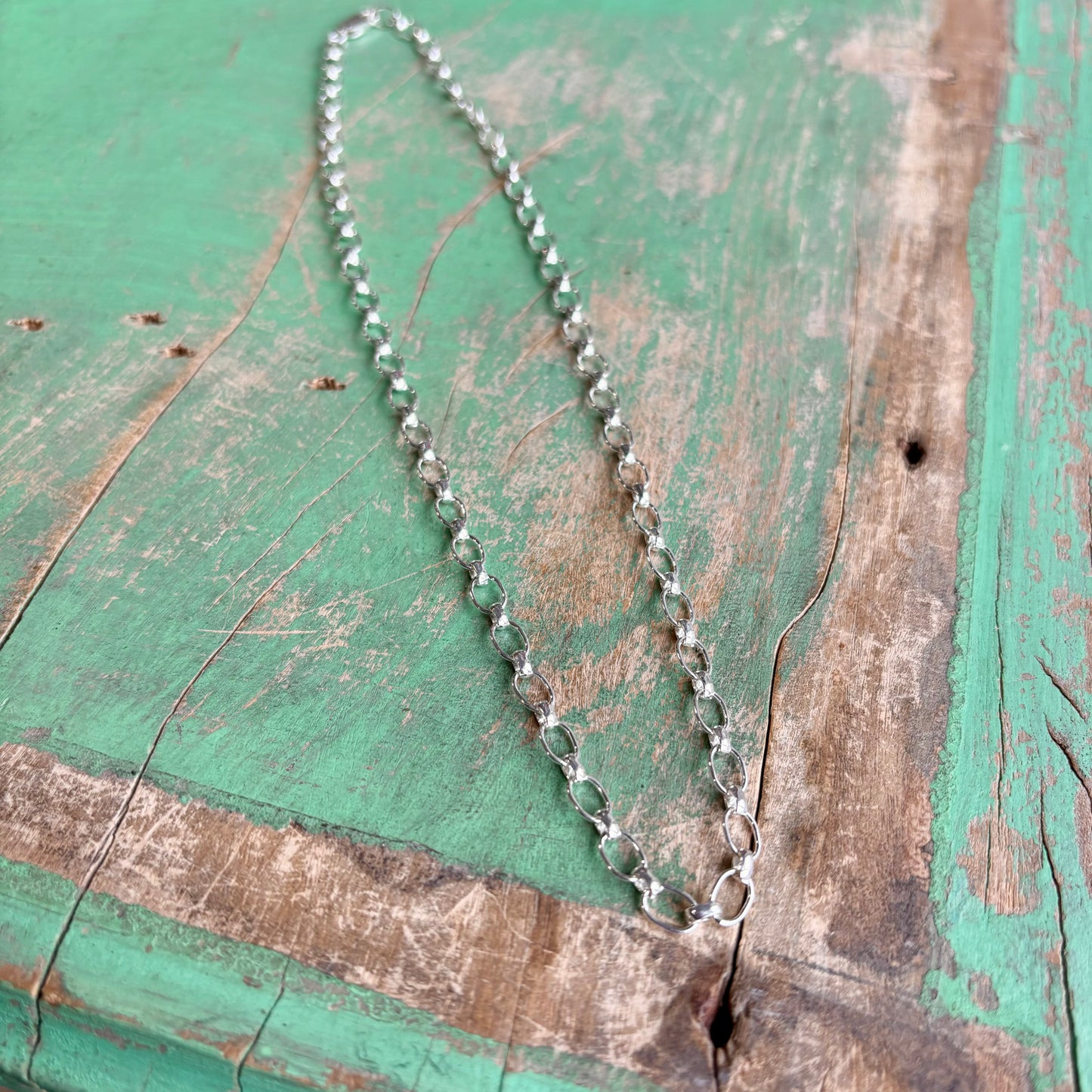 Sterling Silver Chunky 20" Chain Necklace