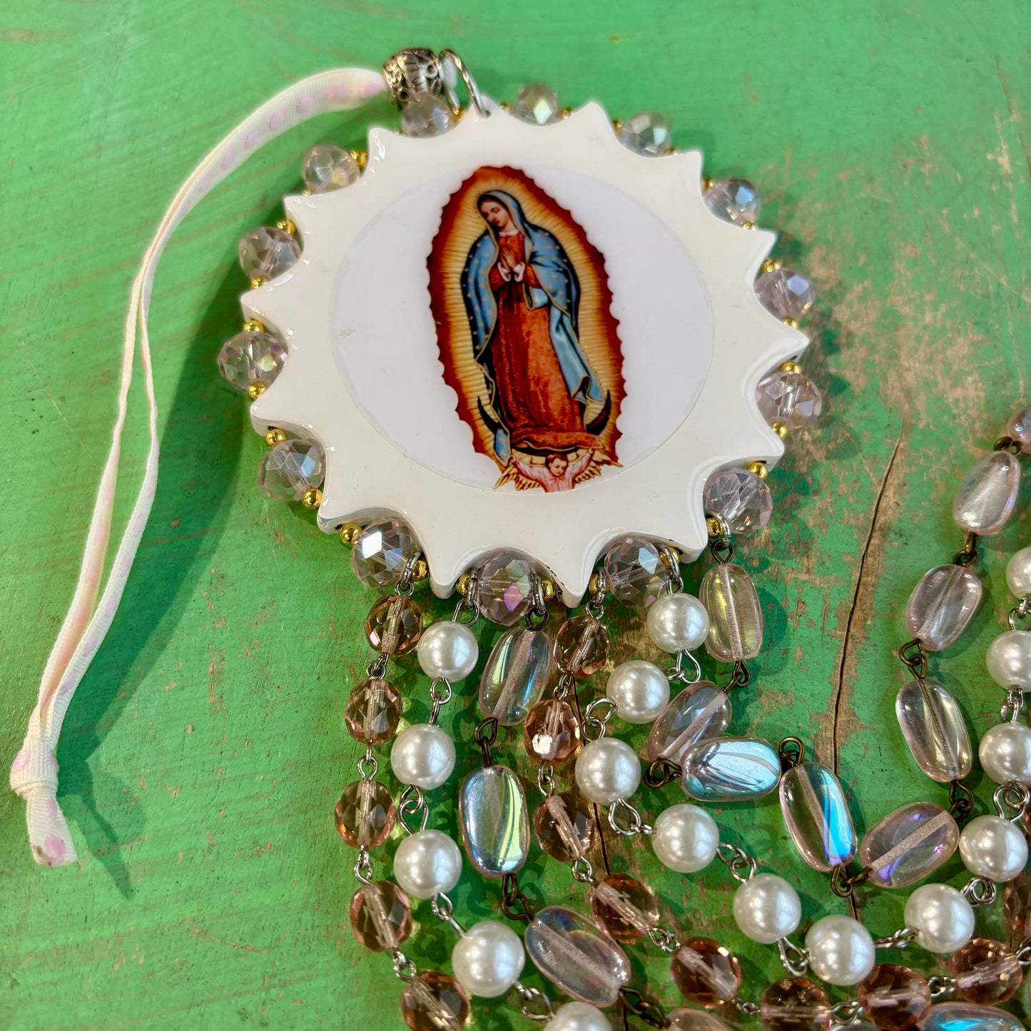 Pink Virgencita Door Blessing