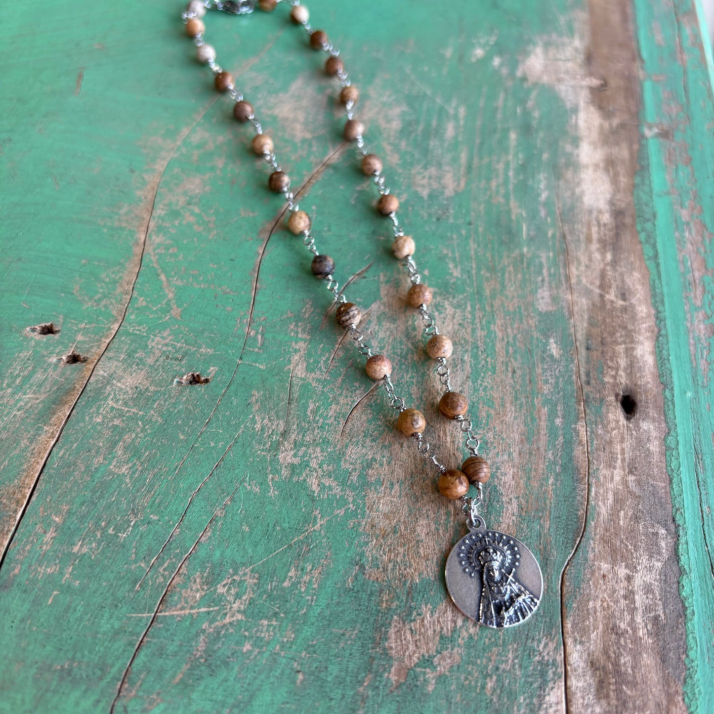 Reyna Natural Jasper Necklace or Earrings