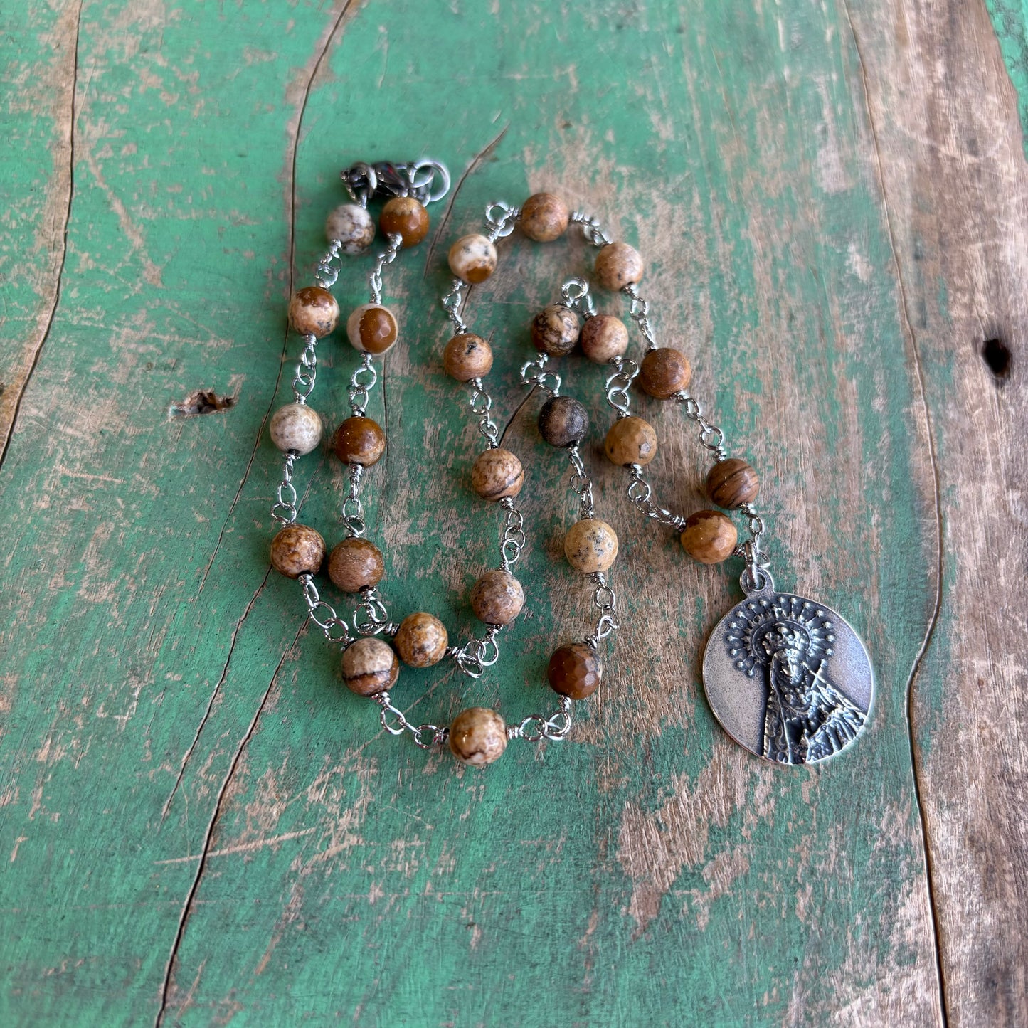 Reyna Natural Jasper Necklace or Earrings