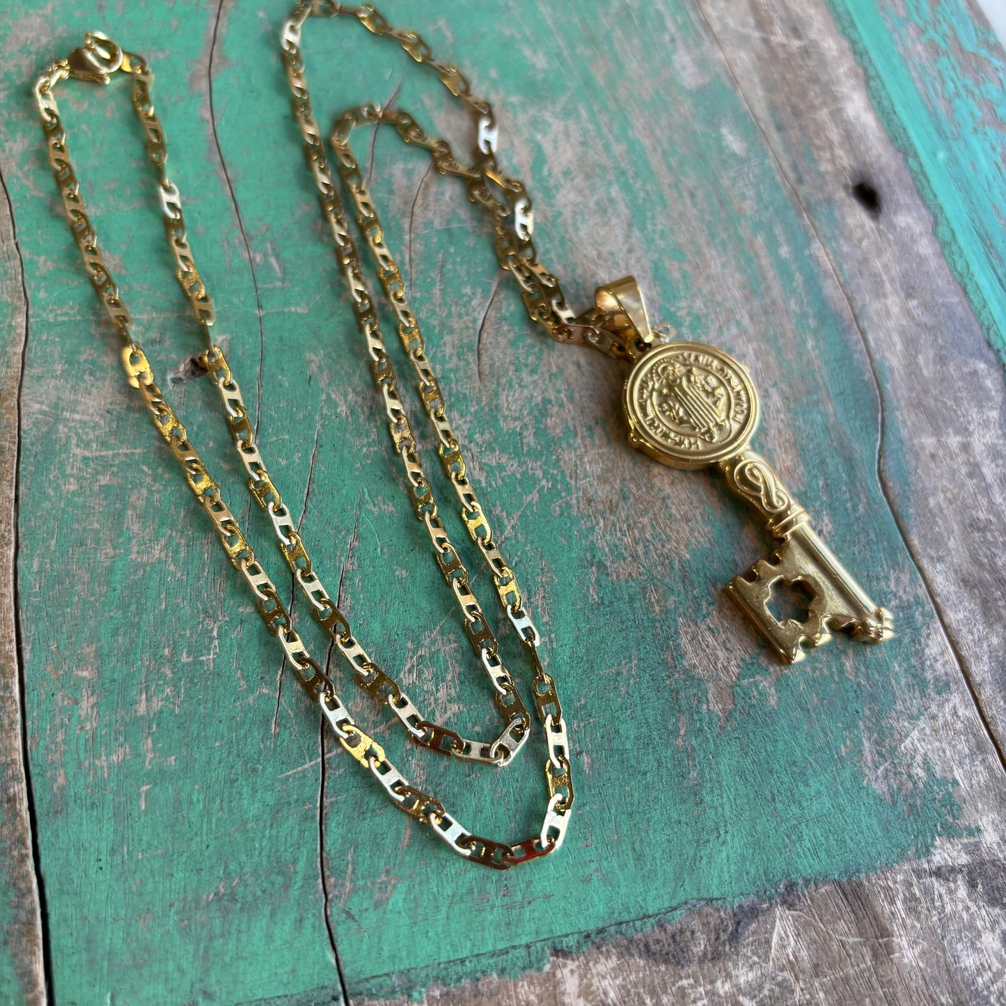 St Benedict Protection Key Necklace