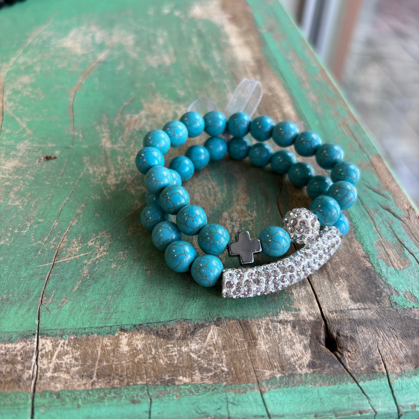 Sparkle Faith Bracelet Stack