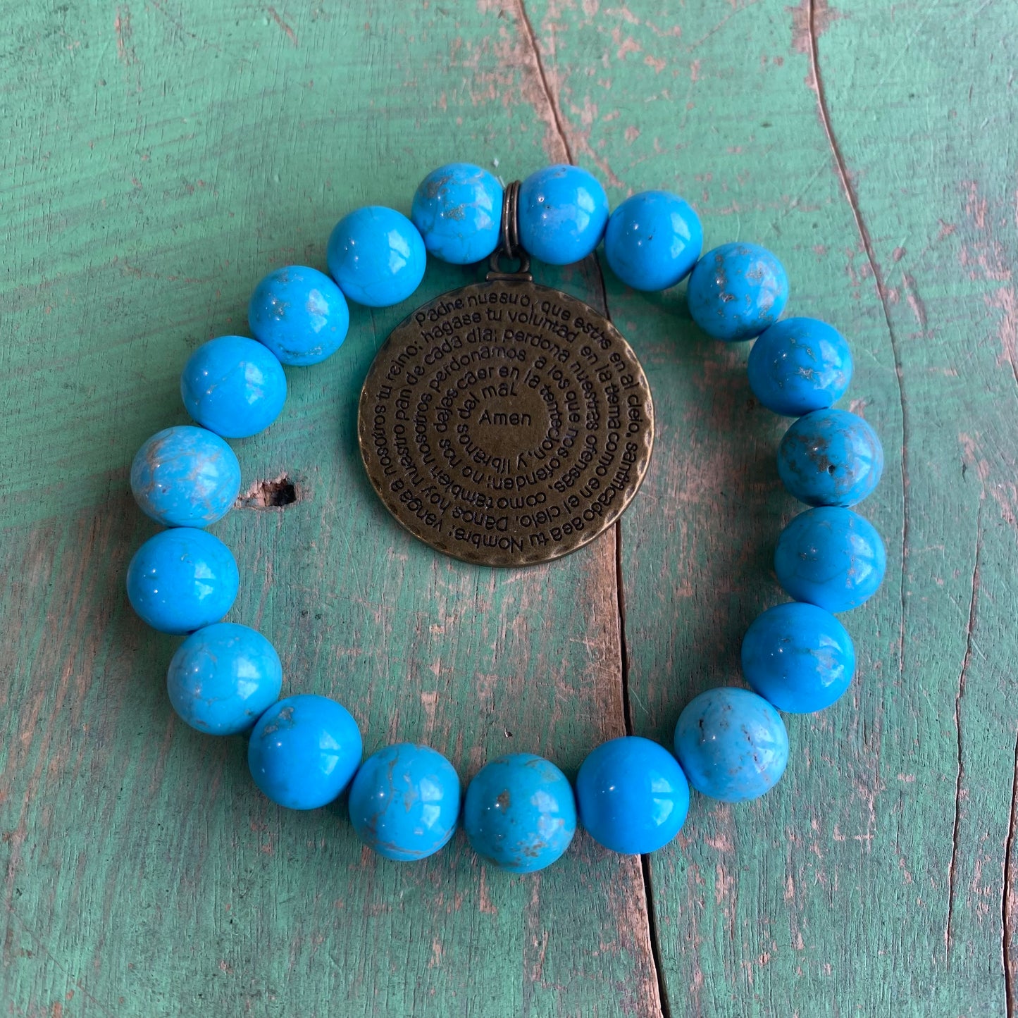 Padre Nuestro Turquoise Bracelet