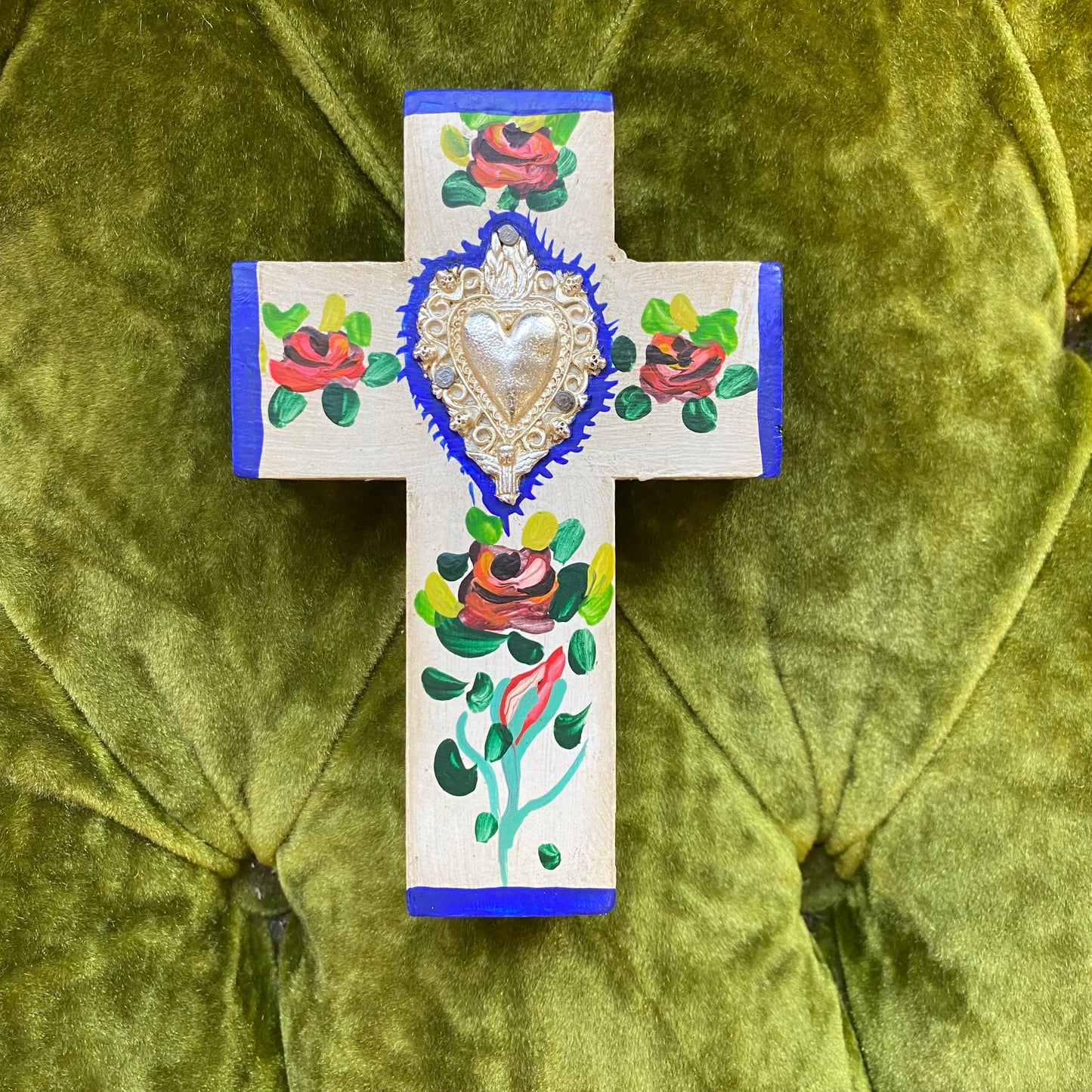 Milagros Sacred Heart Rose Cross