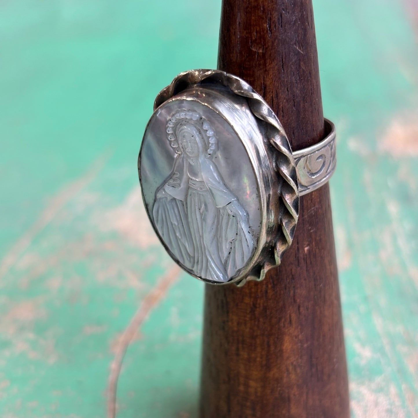 Our Lady of Grace Adjustable Ring