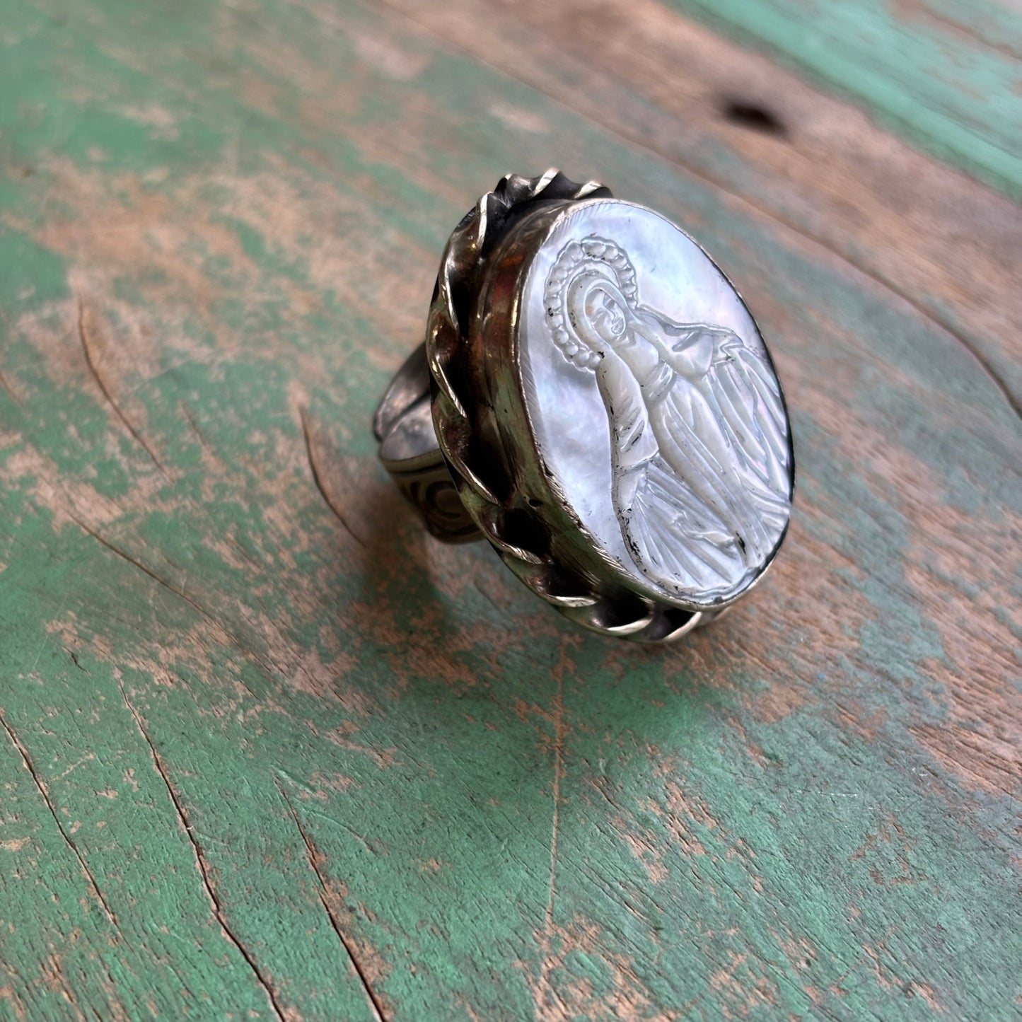 Our Lady of Grace Adjustable Ring