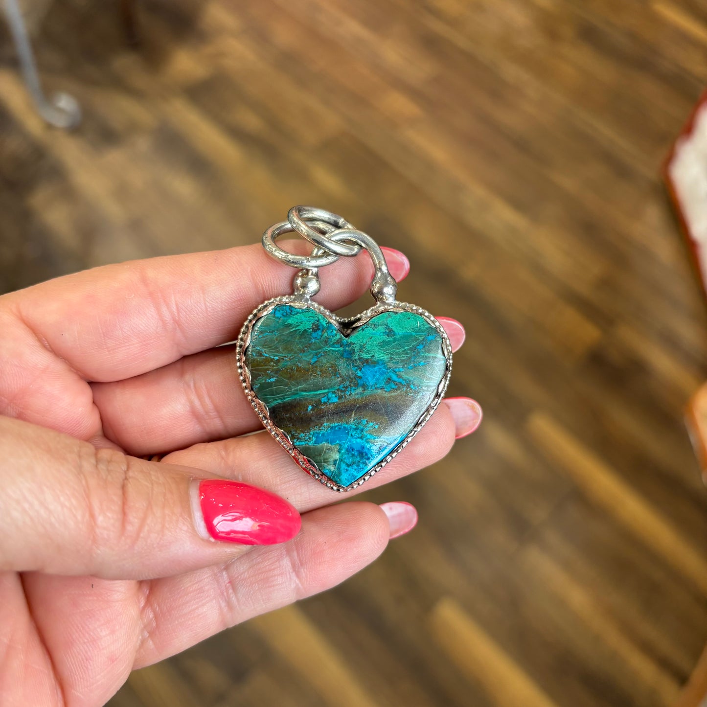 Tranquil Heart Chrysocolla Necklace