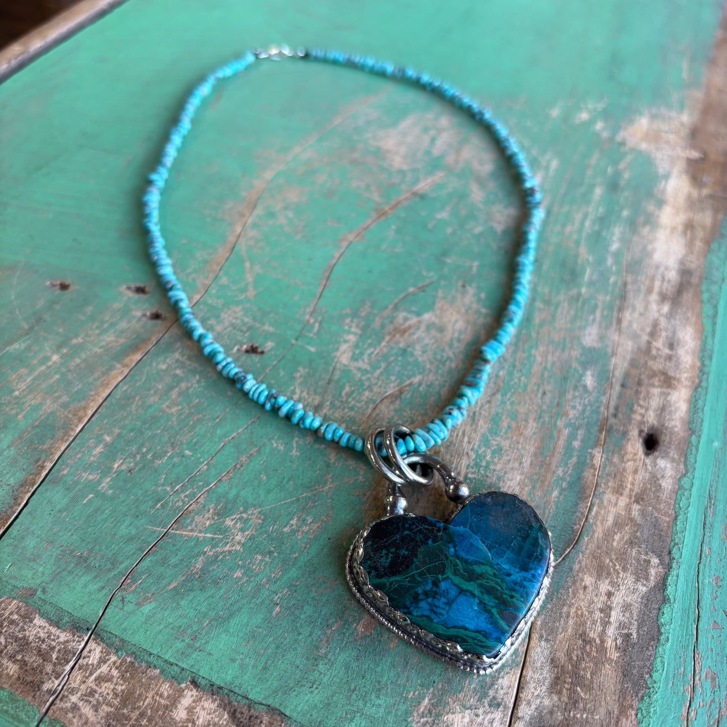 Tranquil Heart Chrysocolla Necklace