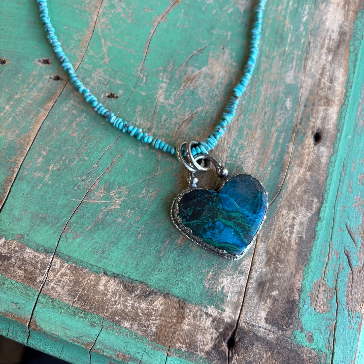 Tranquil Heart Chrysocolla Necklace