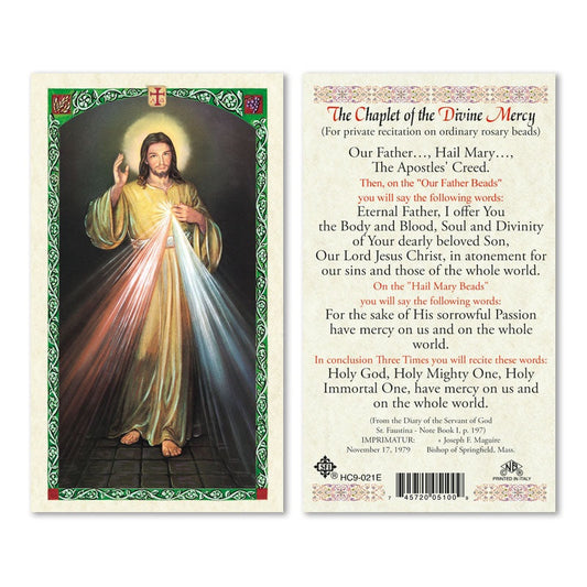 Laminated Mary and Jesus Prayer Cards