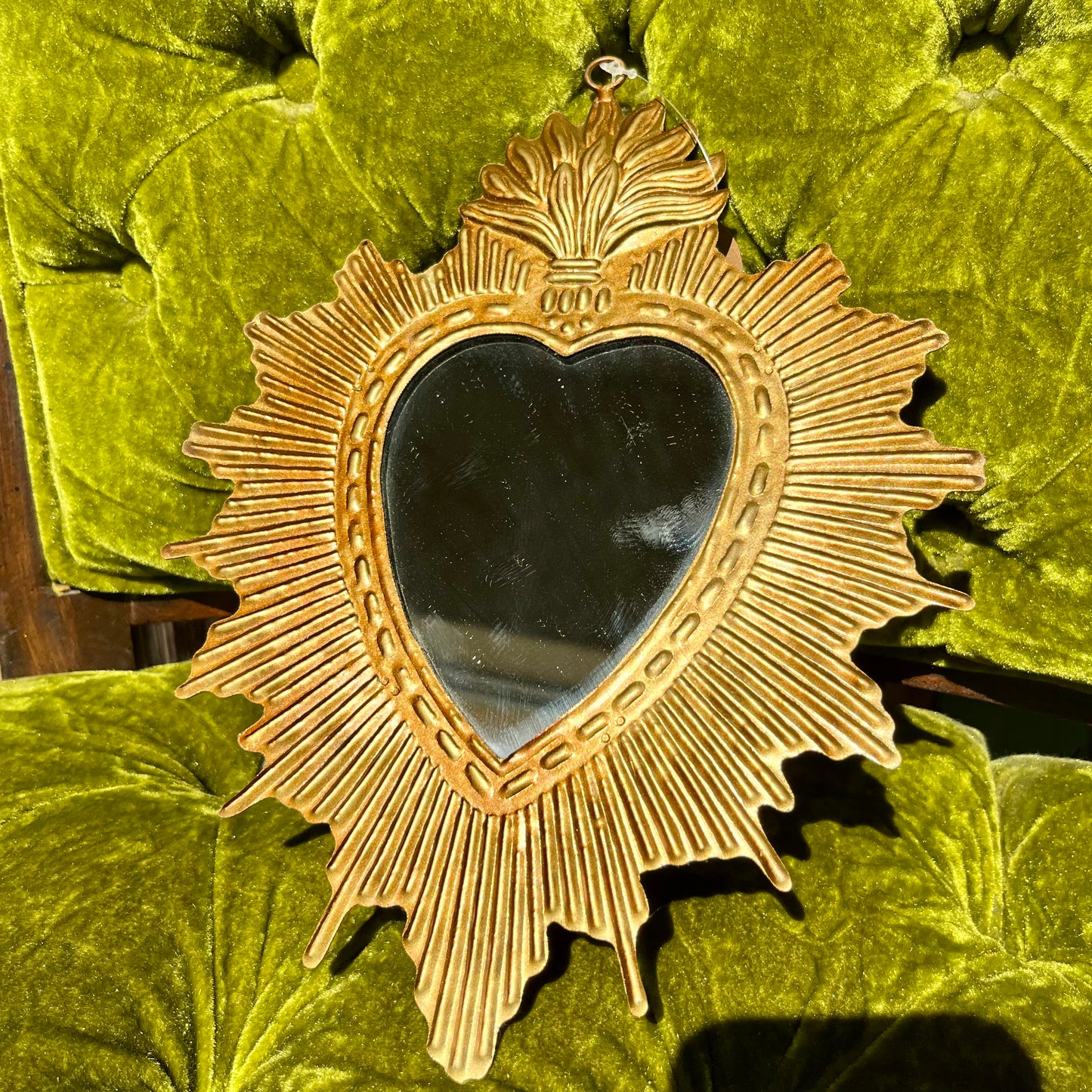 Tin Rays Sacred Heart Mirror