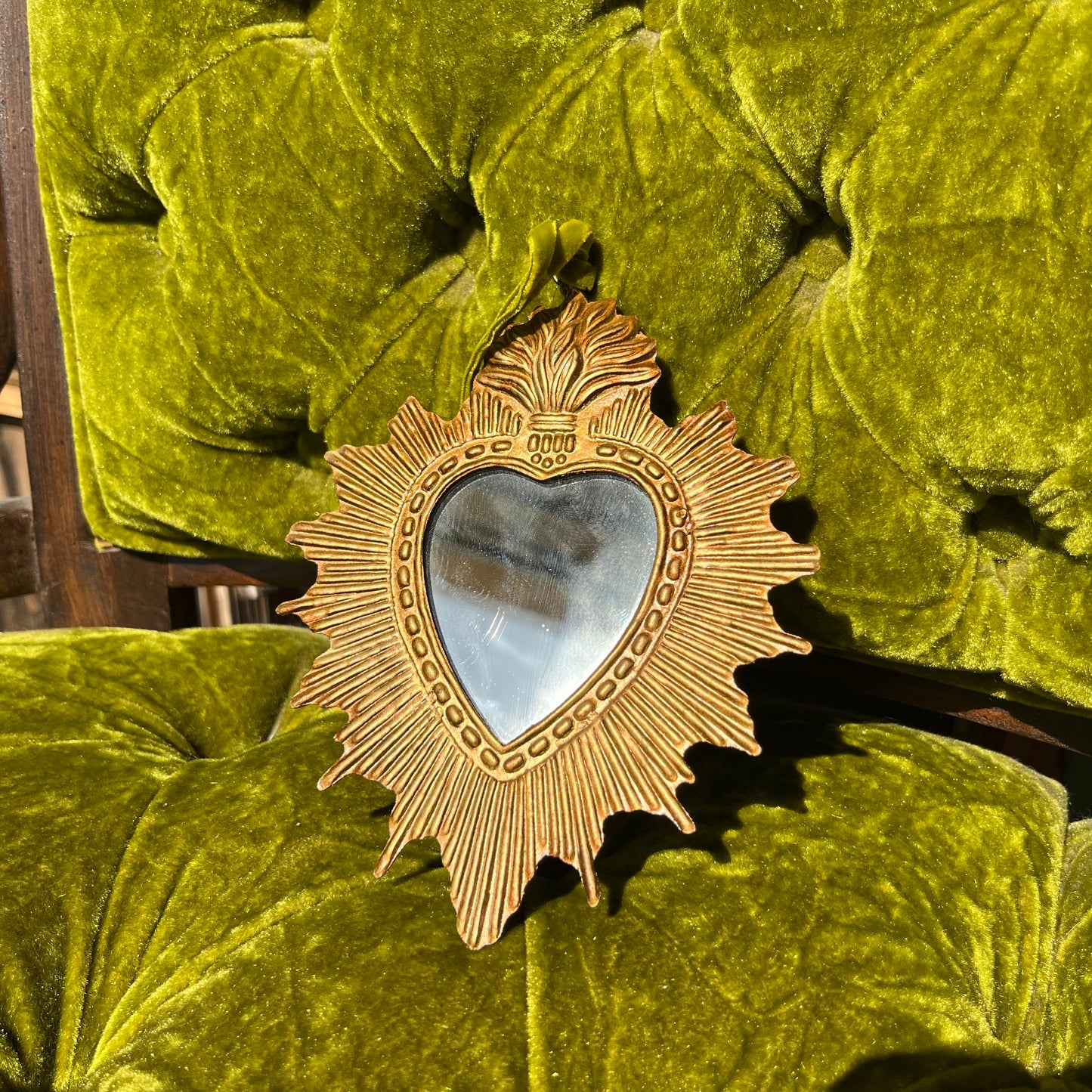 Tin Rays Sacred Heart Mirror