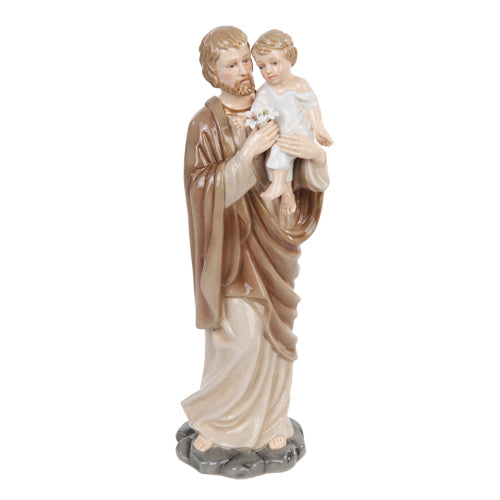 Porcelain St Joseph 12" Statue