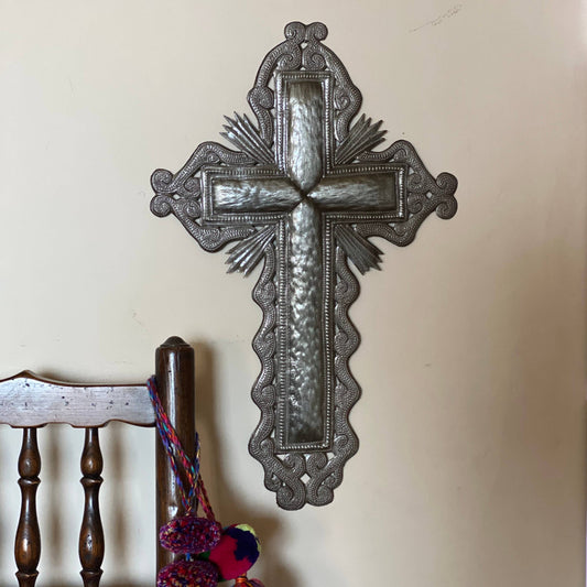 Ornate Upcycled Wall Cross