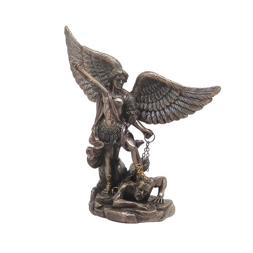 St Michael Bronze Finish Statues