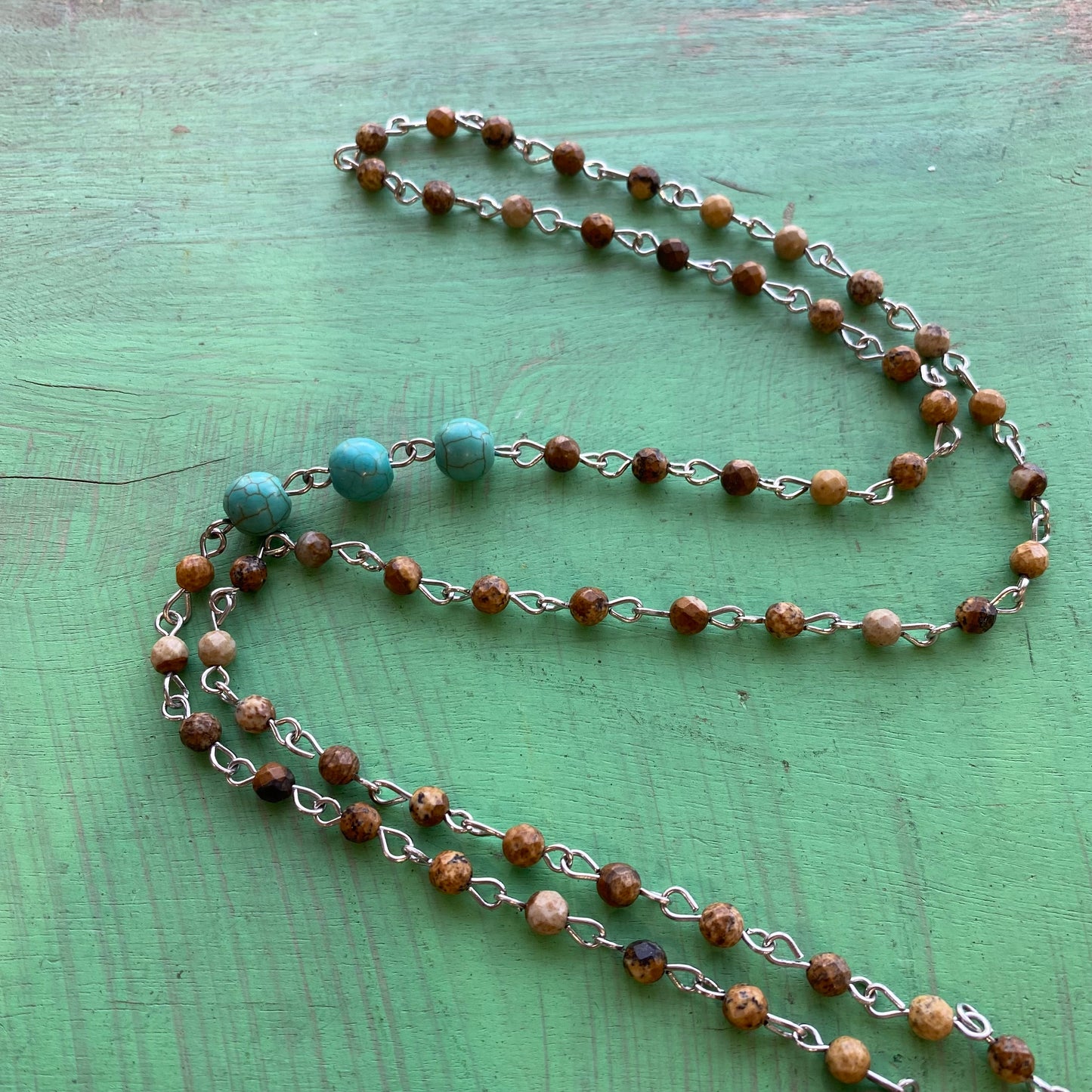 Jasper Cross Necklace