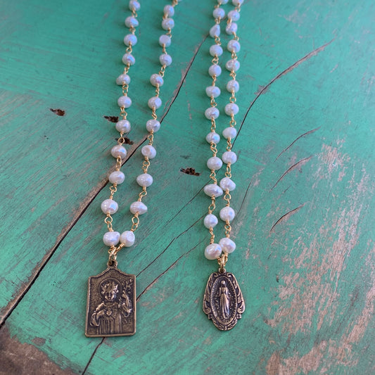 Pearls and Prayers Necklace