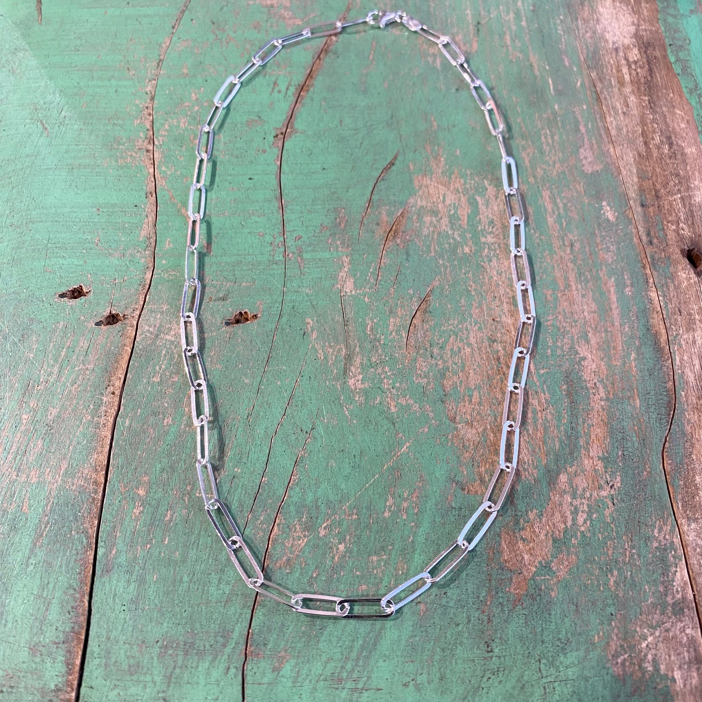 Sterling Silver Paper Clip Chains