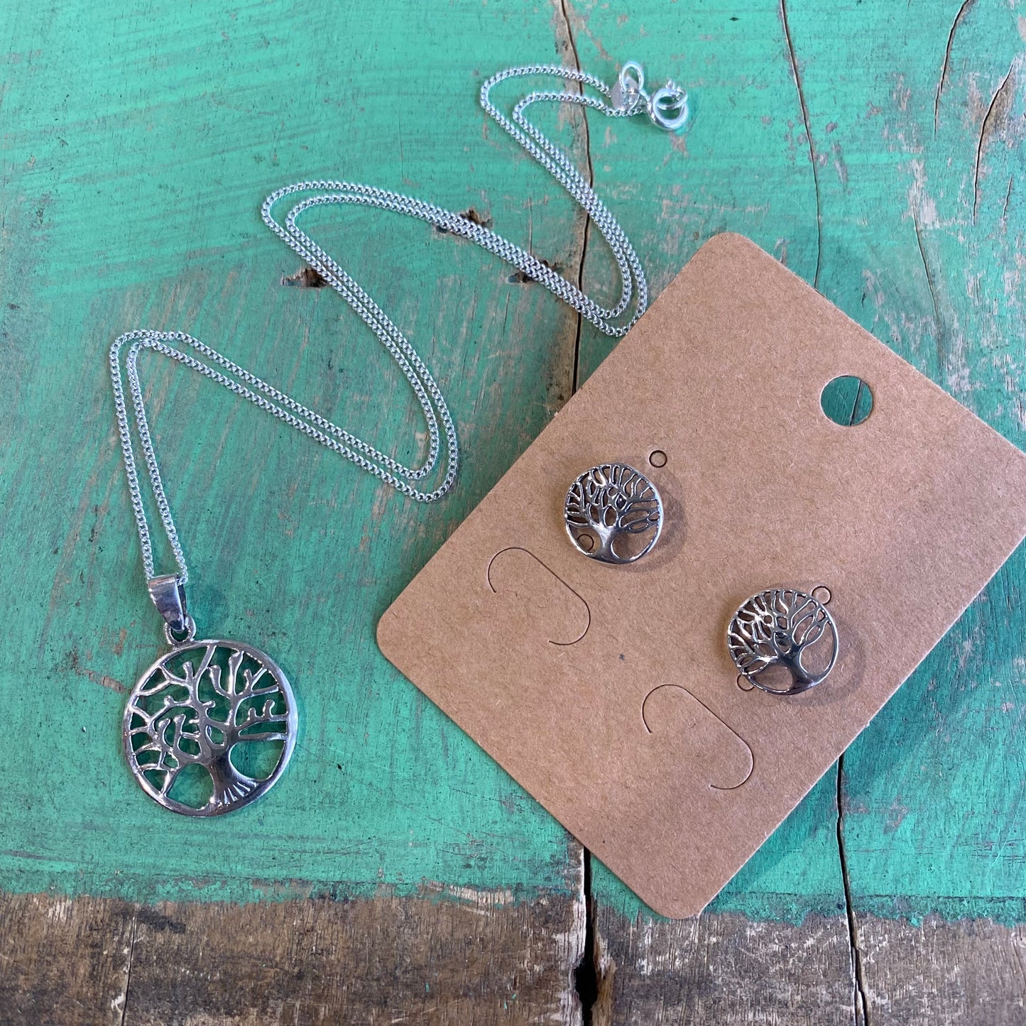 Sterling Silver Tree of Life Set