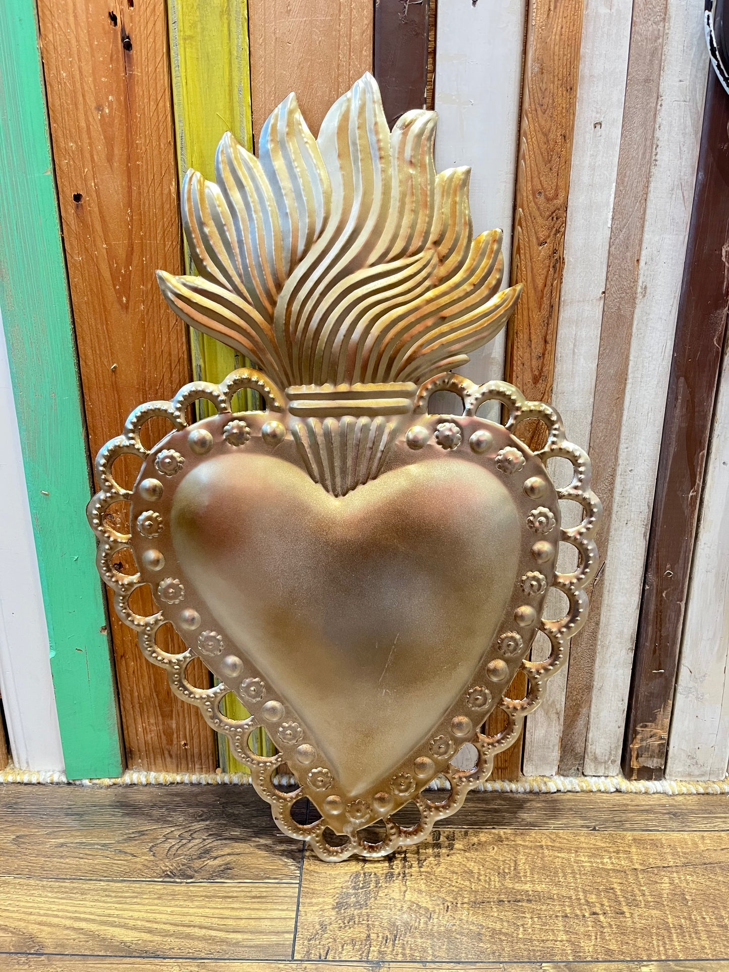 XL Brass Sacred Heart