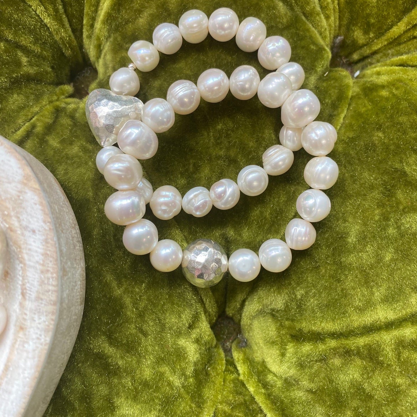 Sterling Silver Pearl Bracelet