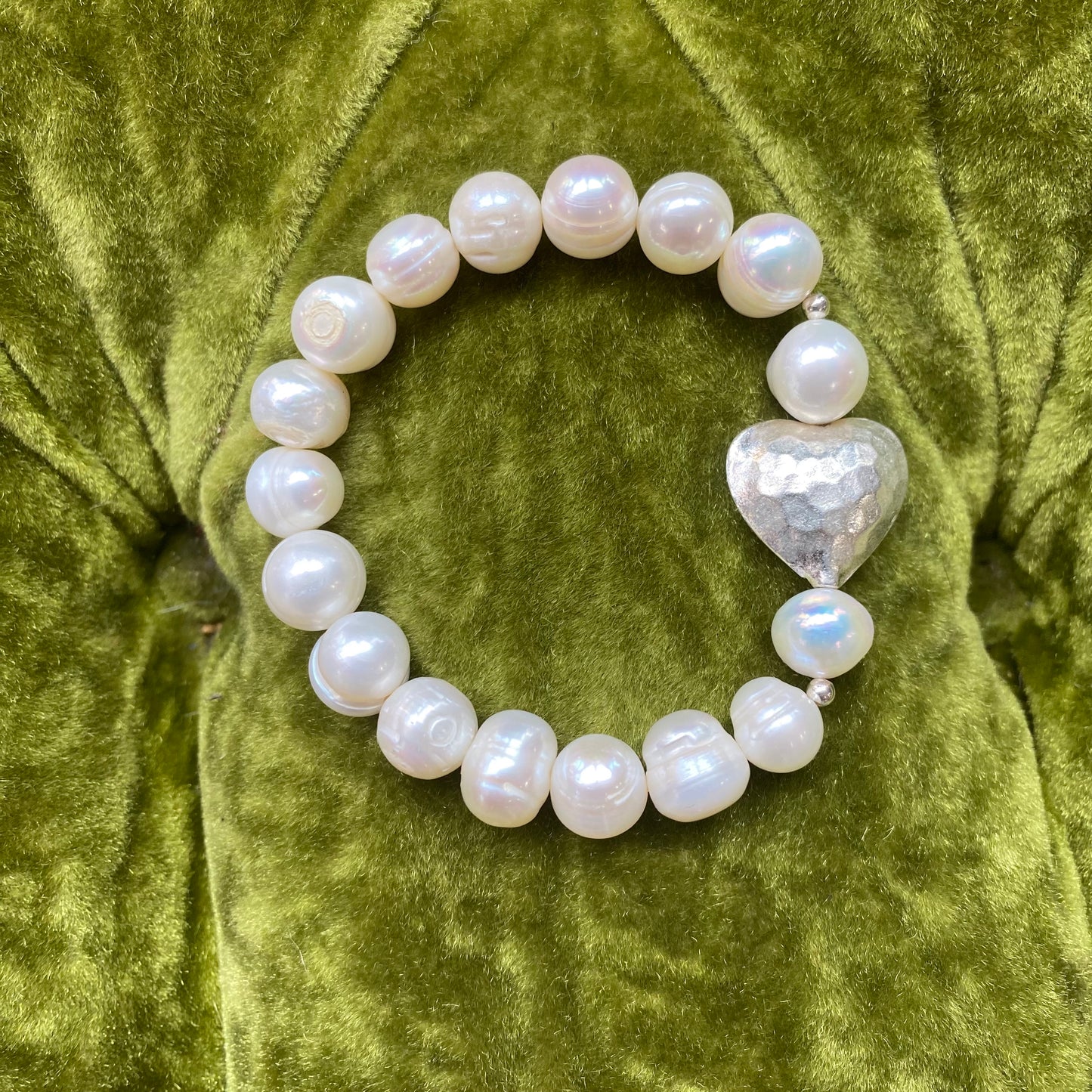 Sterling Silver Pearl Bracelet