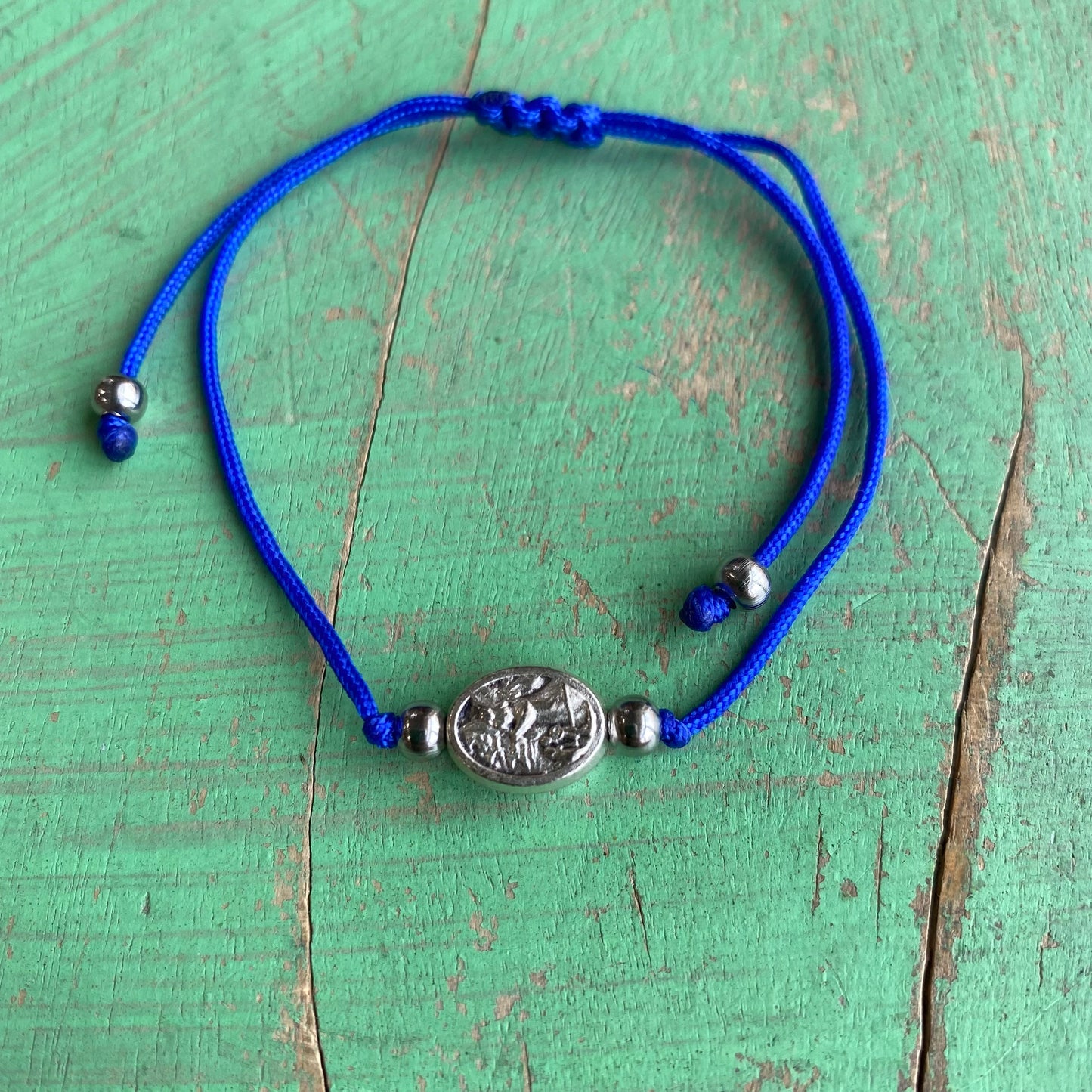 Guardian Angel and St Michael Cord Bracelet