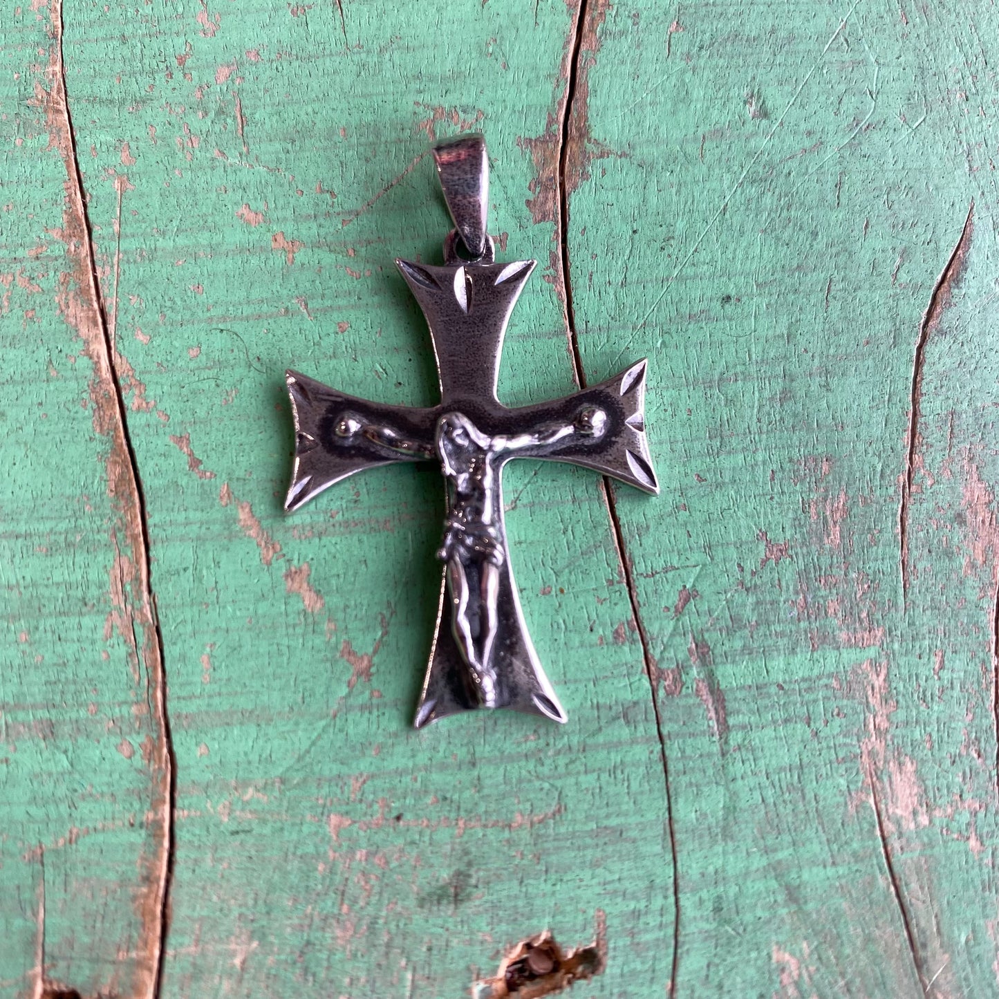 Sterling Silver Small and Large Crucifix